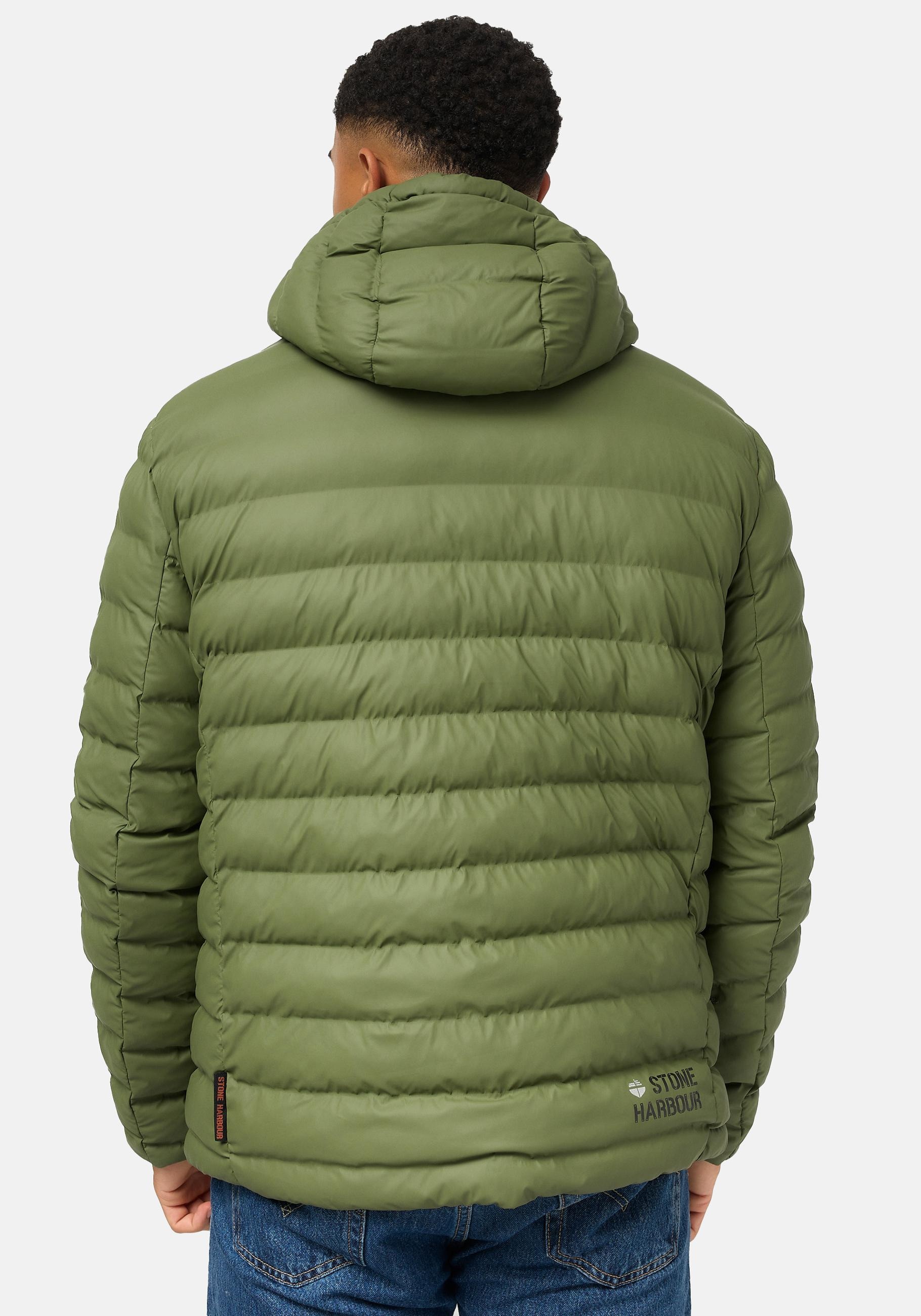 Stone Harbour Winterjacke »Zaharoo«, mit Kapuze, Wasserdichte, gesteppte Regenjacke für den Winter
