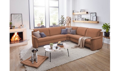 Ecksofa »Garda L-Form«, (4 St.), inklusive Kopfteilverstellung, Stellmaß 277x245cm