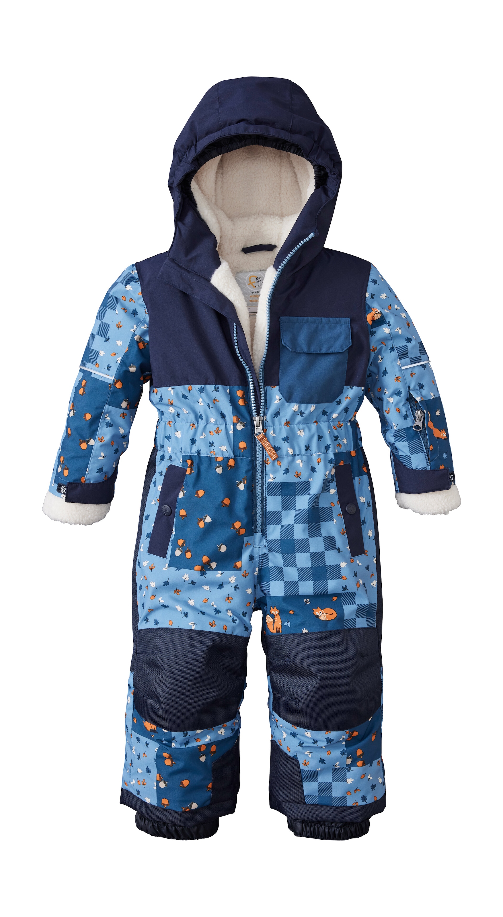 first instinct by killtec Overall »FISW 45 MNS ONPC«, Wind- und wasserdichter Skioverall mit fröhlichem Print und Teddyfleece