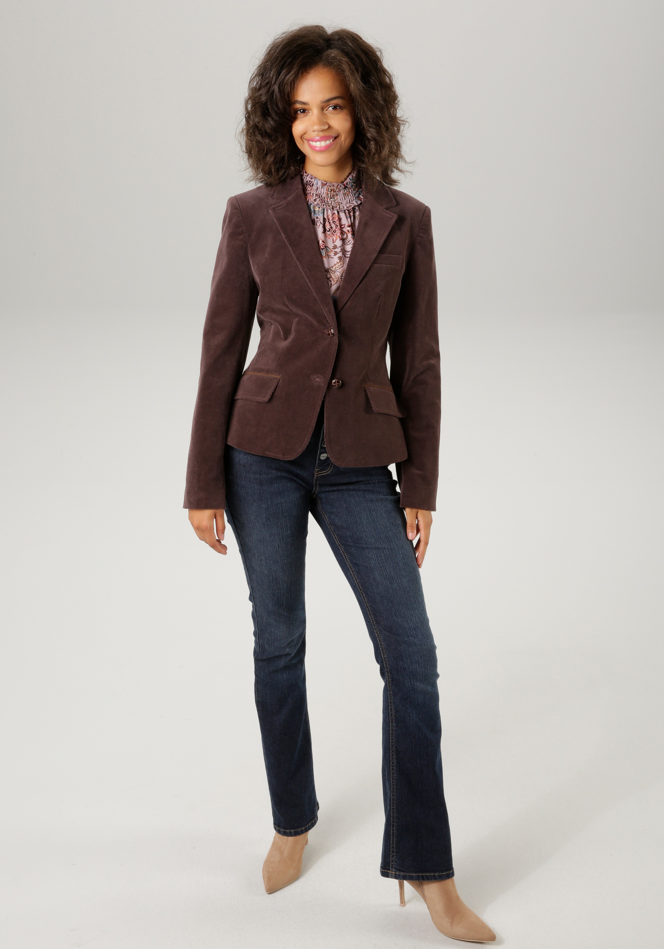 Aniston Casual Women's Jacket Blazer Dark Brown 44 3