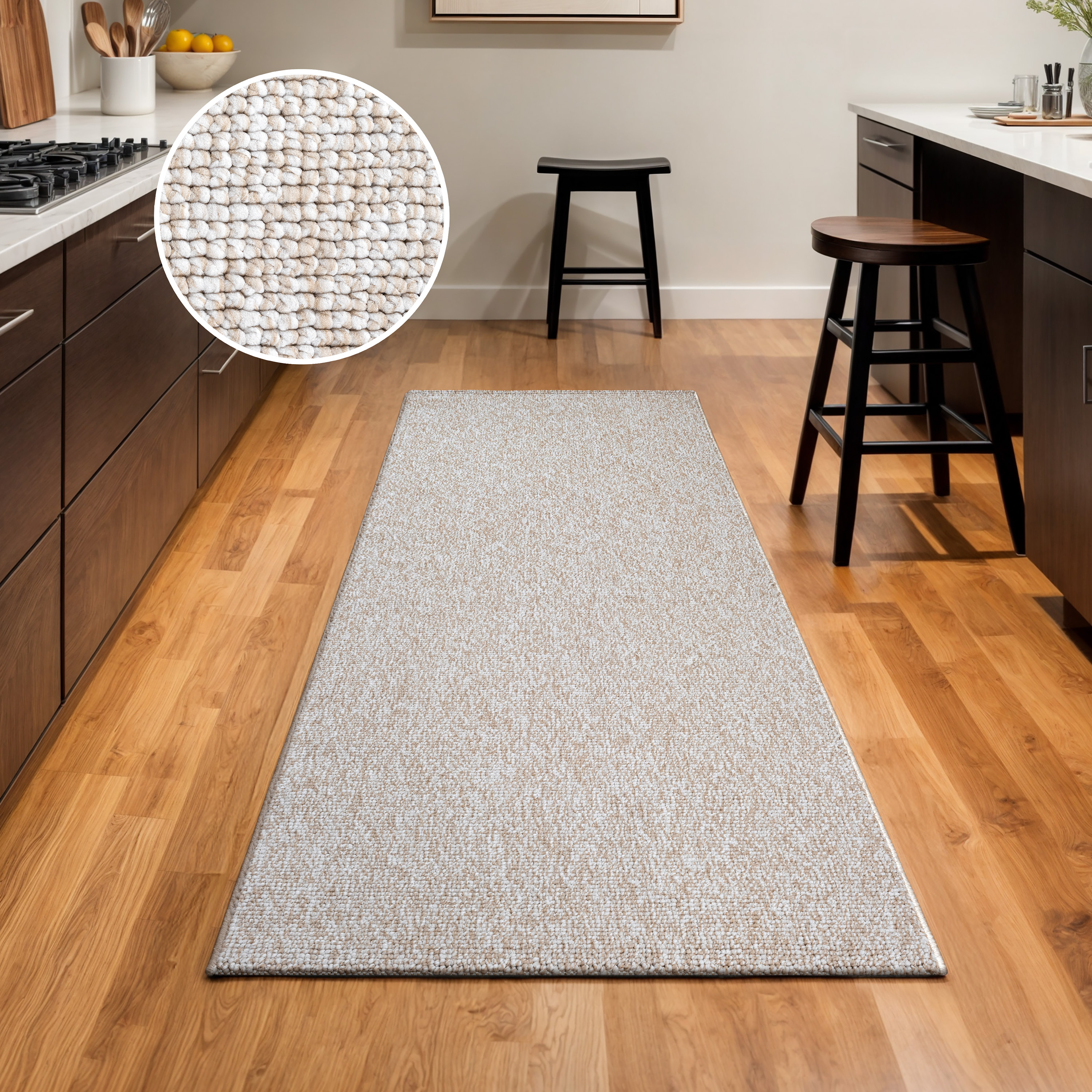 Sanat "Lora Plus, auch als Läufer" rechteckig 5 mm Höhe Kurzflor, uni, gekettelt, Wohnzimmer, Kinderzimmer