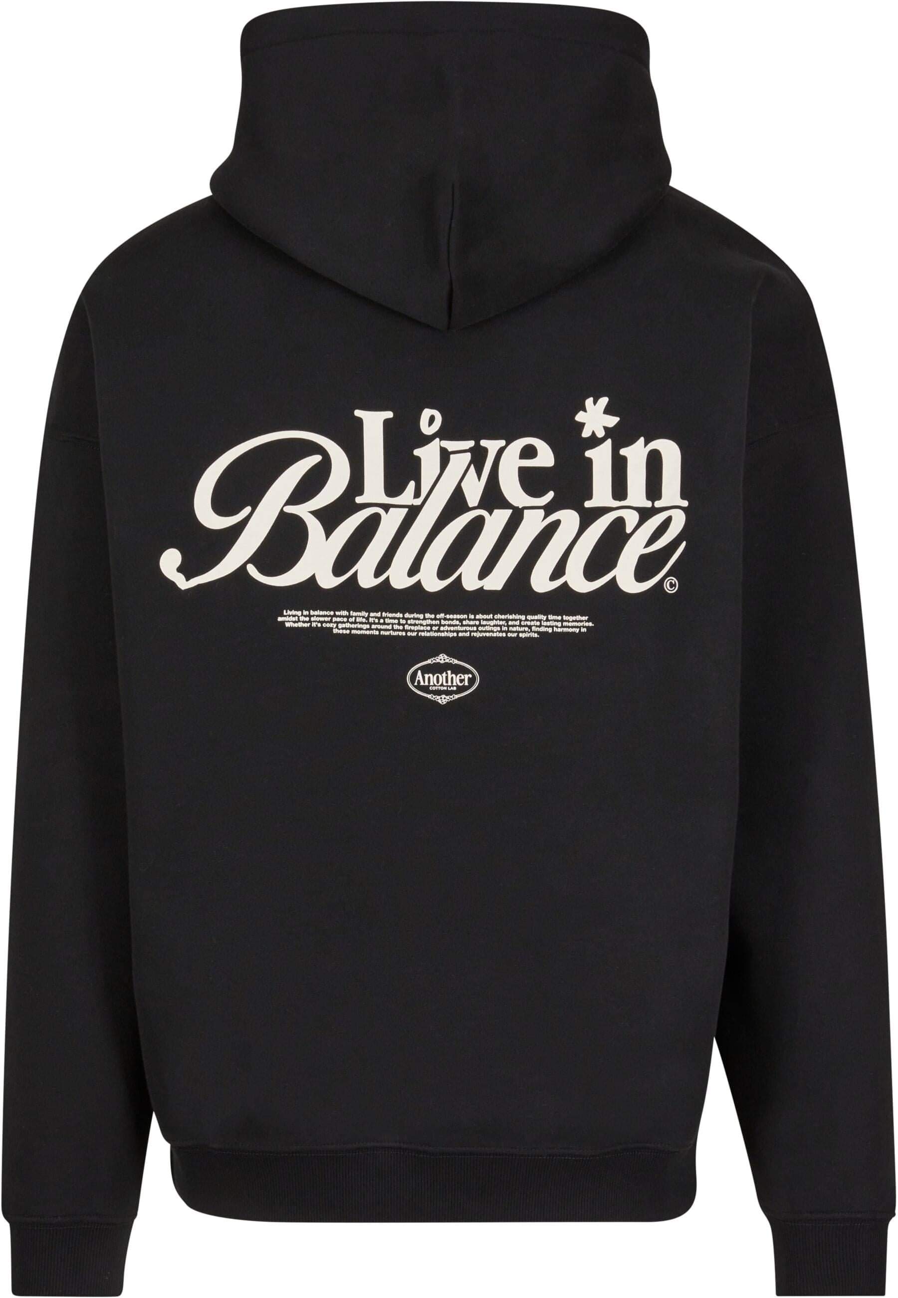 Another Cotton Lab Kapuzensweatshirt »Another Cotton Lab Live in Balance Heavy Oversized Hoodie«, (1 tlg.)