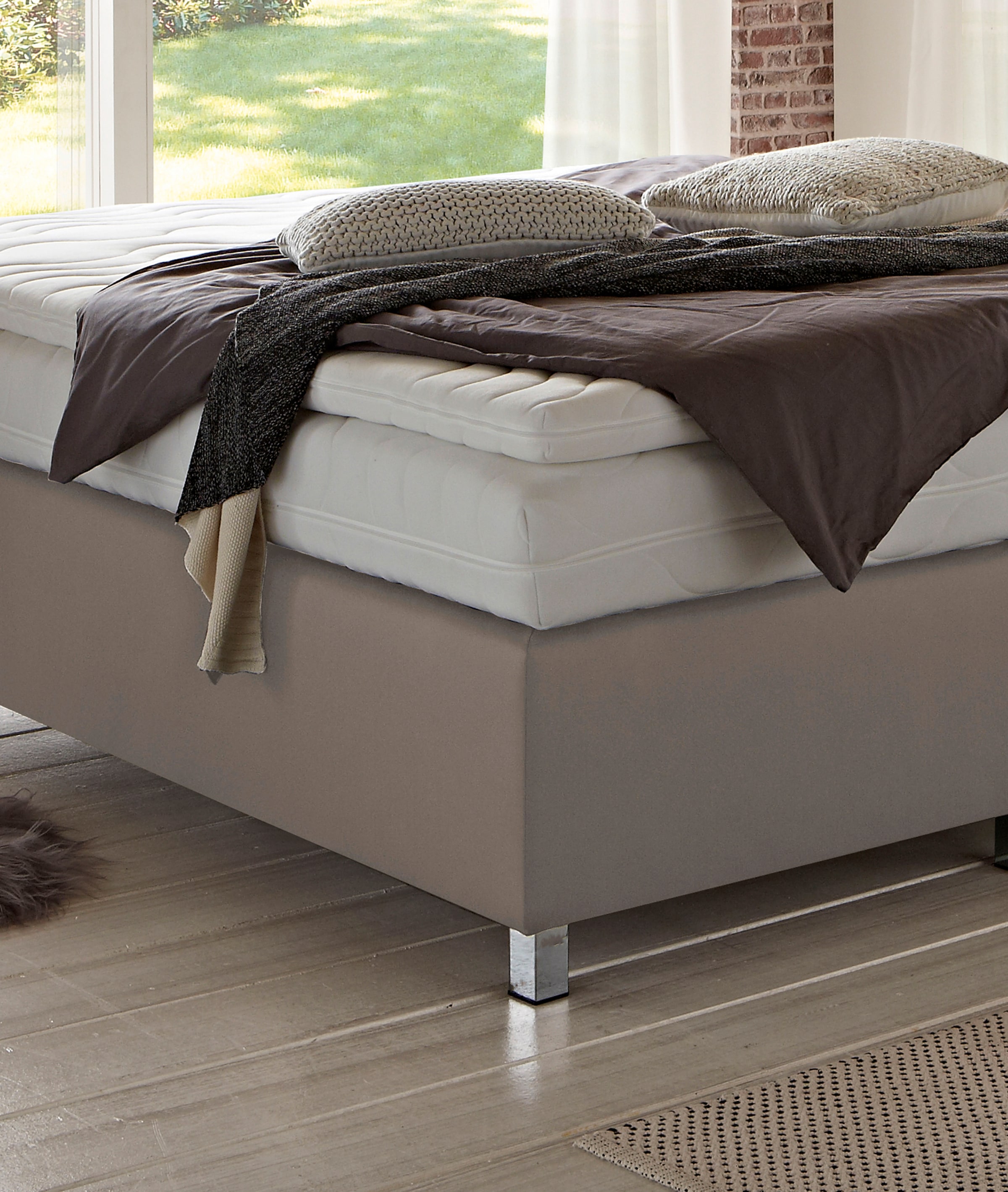 Westfalia Schlafkomfort Boxspringbett »London in den Breiten 160x200, 180x200cm & 200x200cm«
