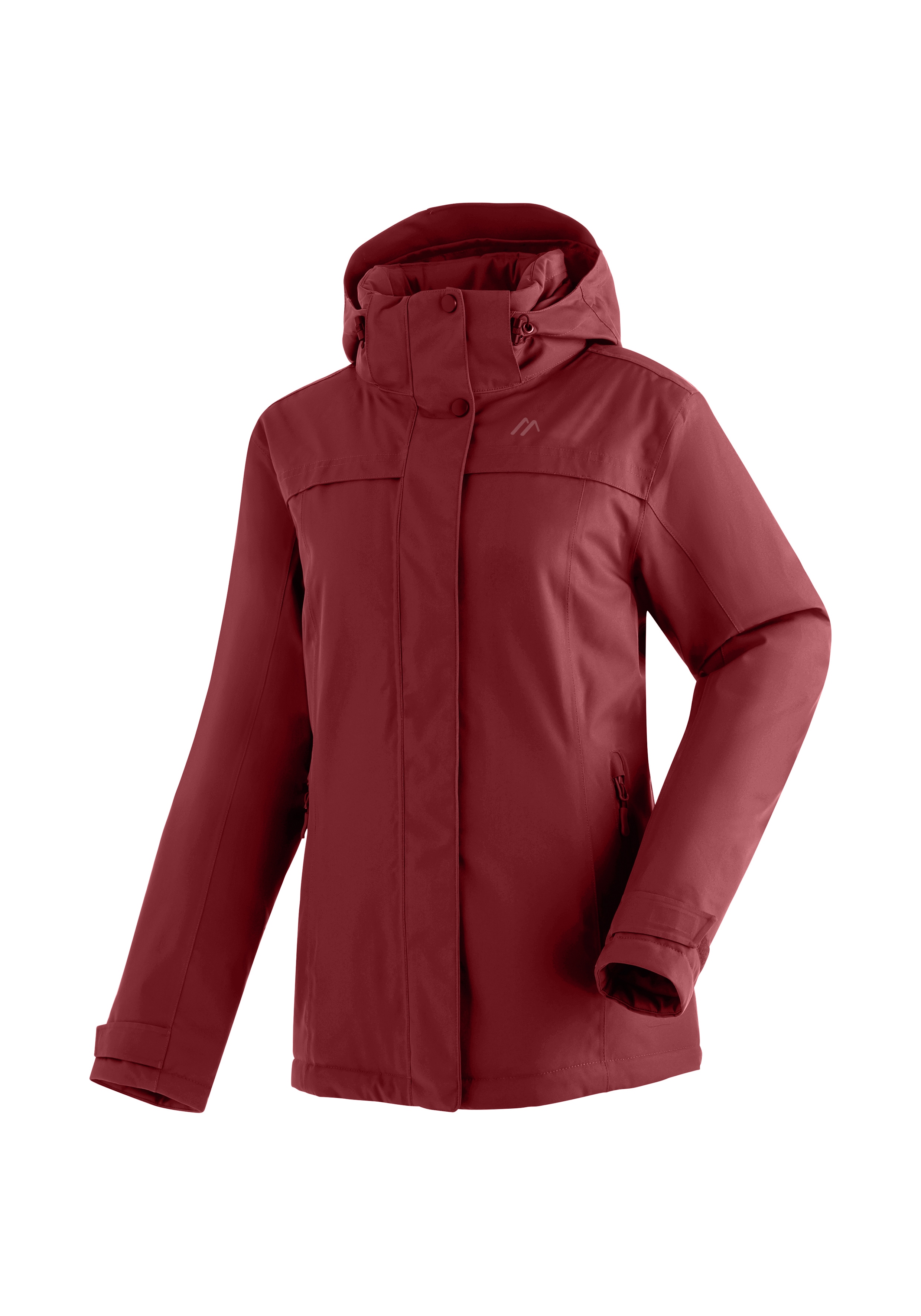 Maier Sports "Lisbon" warme Damen Jacke, wattierte Regenjacke, wasserdicht + atmungsaktiv