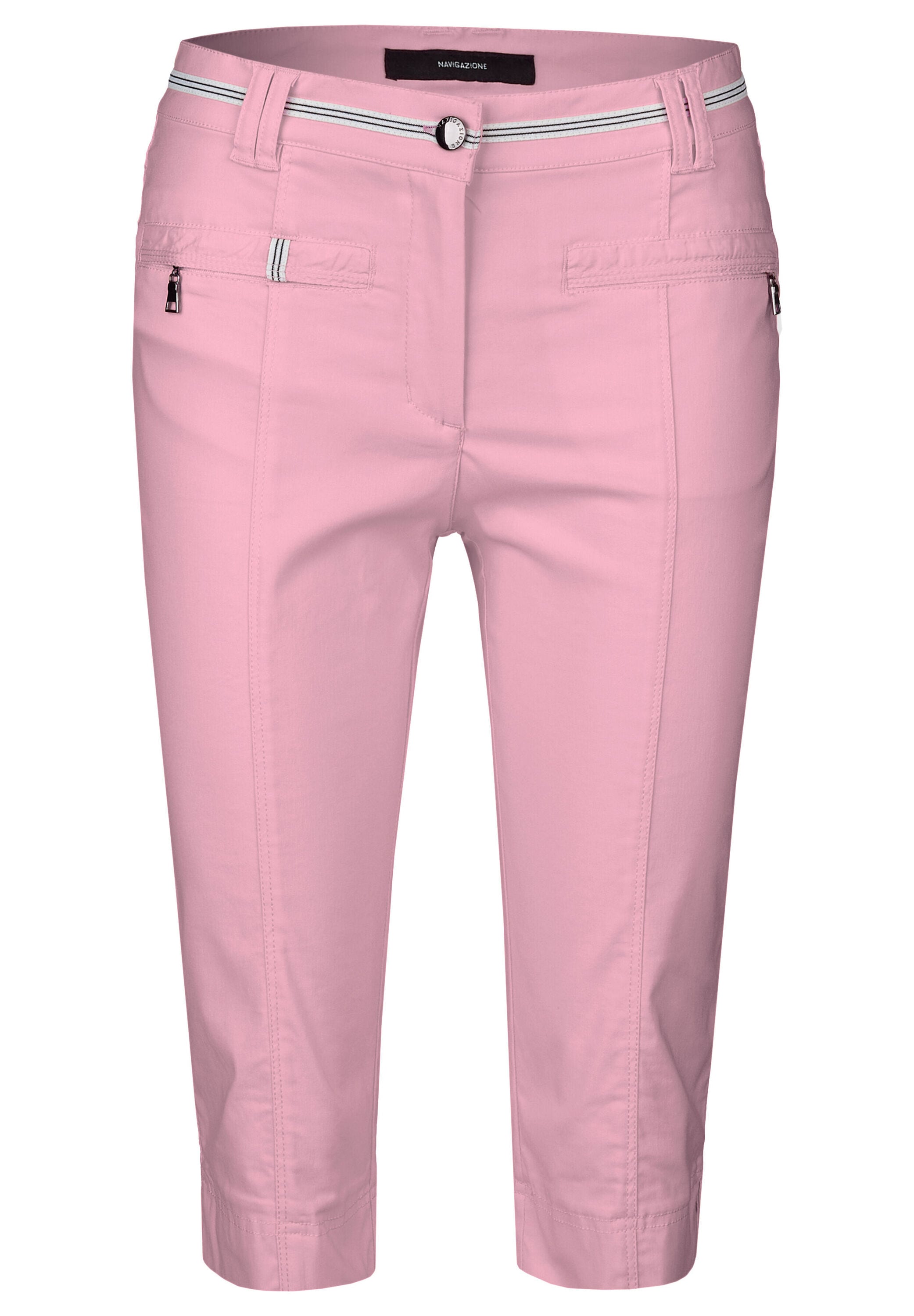 NAVIGAZIONE Damen Outdoorhose "NAVIGAZIONE Bermuda", rosa, Gr. 40, uni, Obermaterial: 67% Viskose CV. 30% Polyamid PA. 3% Elasthan EL., Hosen,