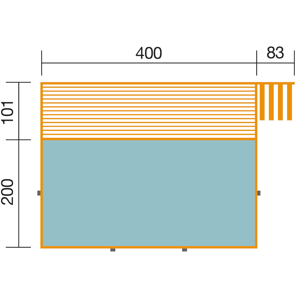 weka Rechteckpool »594 Gr. 1«, (Set, 7 tlg.)