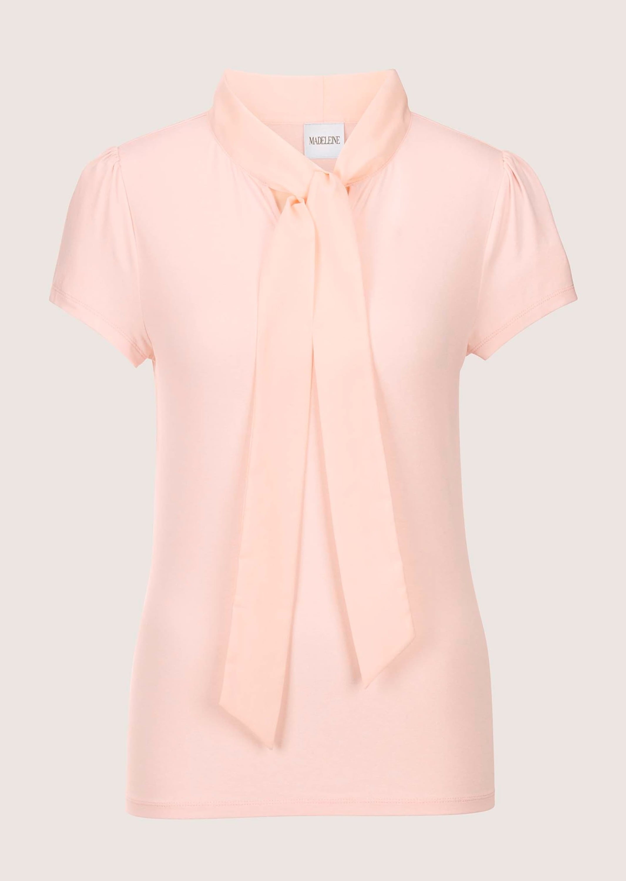 MADELEINE Kurzarmshirt "Blusenshirt Kurzarmoberteil mit Schluppe" Glanzbänd günstig online kaufen