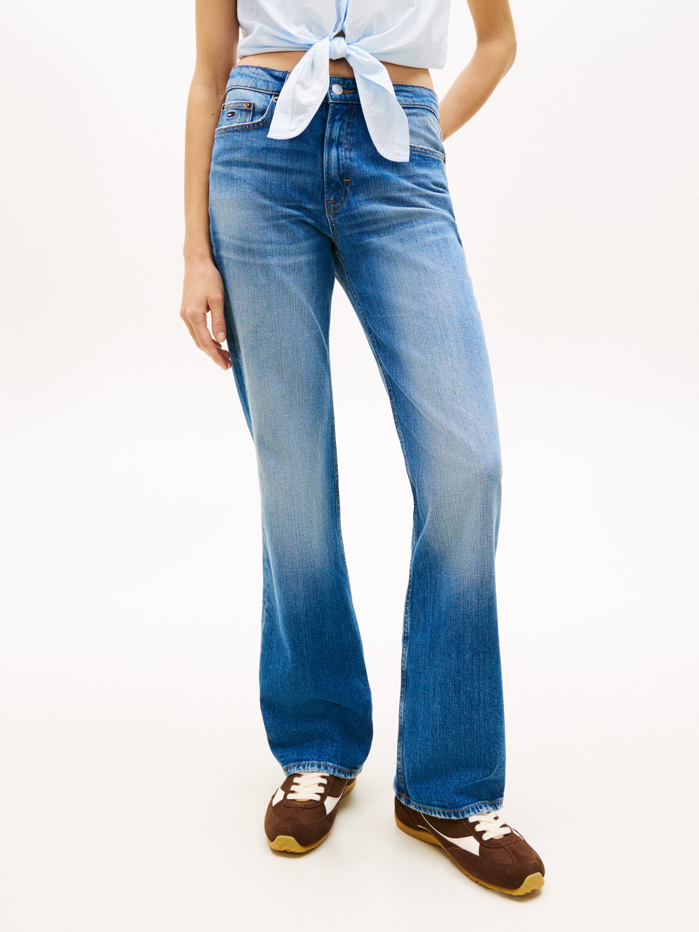 Tommy Jeans Bootcut-Jeans "CLEO MID BOOTCUT" im Baumwoll-Mix, Mid Waist günstig online kaufen