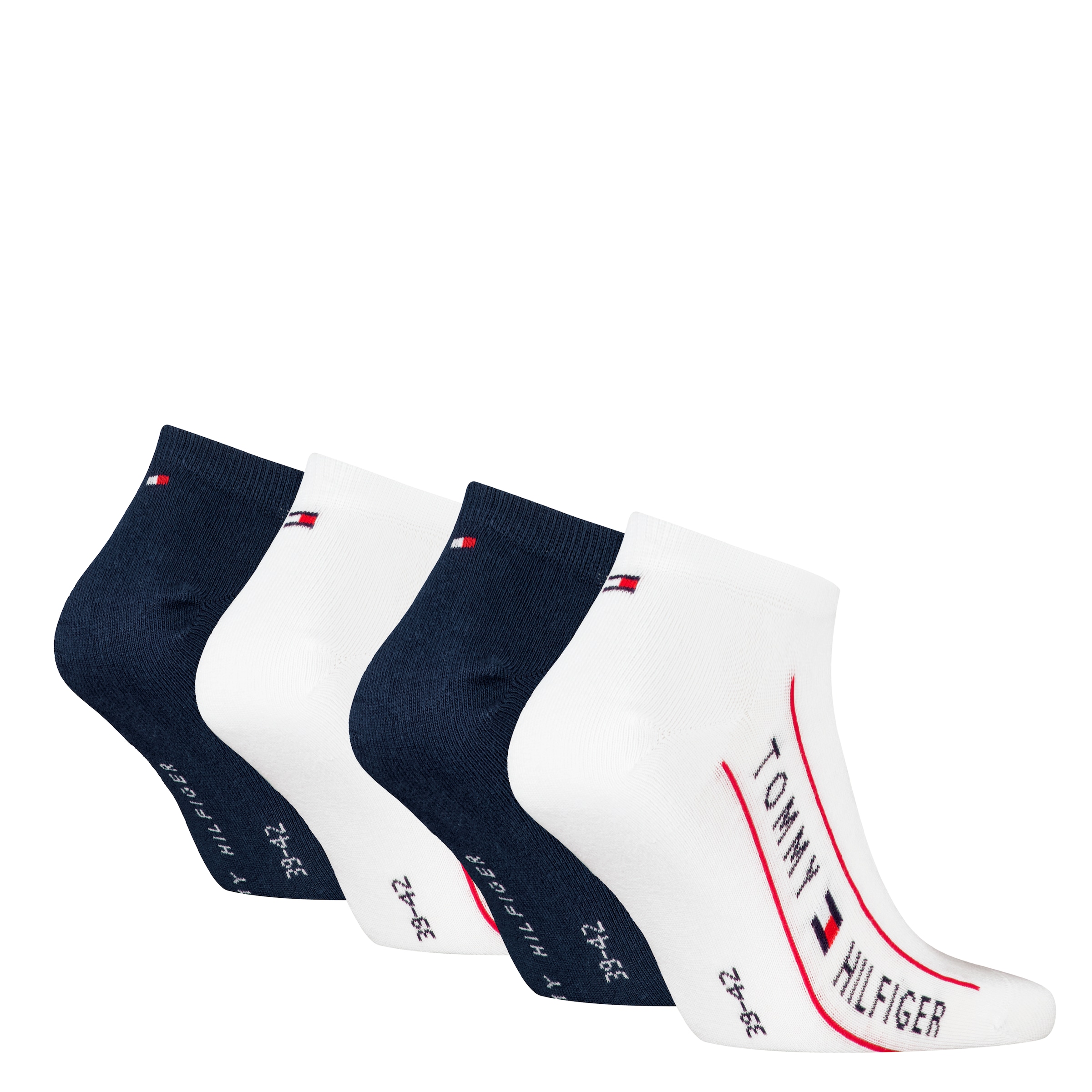 Tommy Hilfiger Socken »TH MEN SNEAKER 4P TH LOGO ECOM«, (4 Paar), mit sportlichem Logodetail
