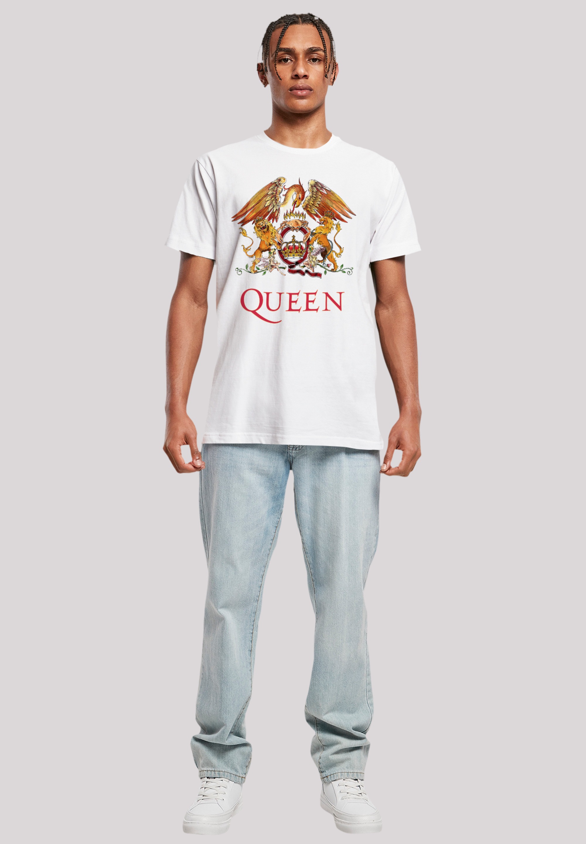 F4NT4STIC T-Shirt »Queen Classic Crest«, Print