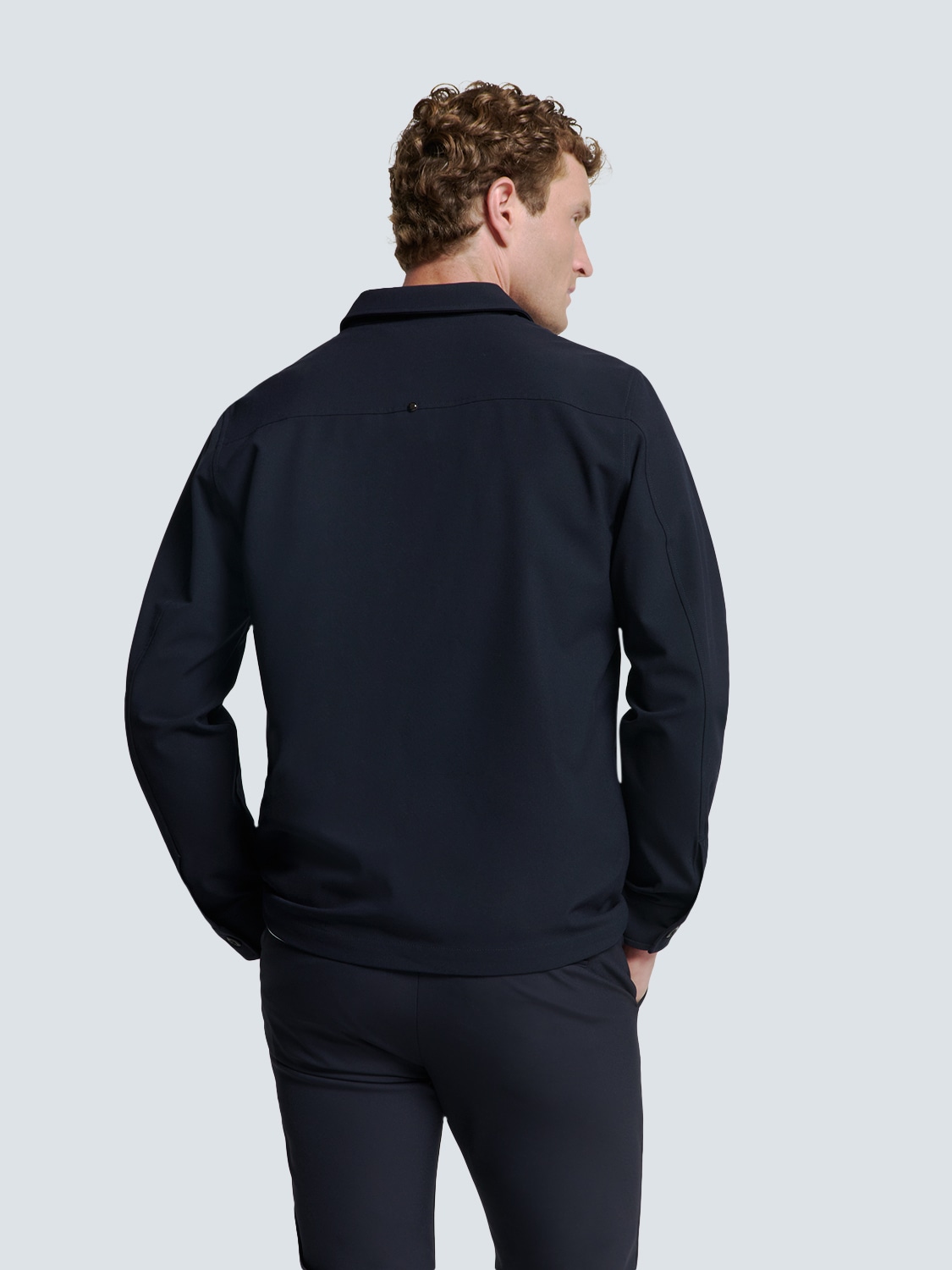 NO EXCESS Langarmhemd No Excess Overshirt mit Zip-Verschluss günstig online kaufen