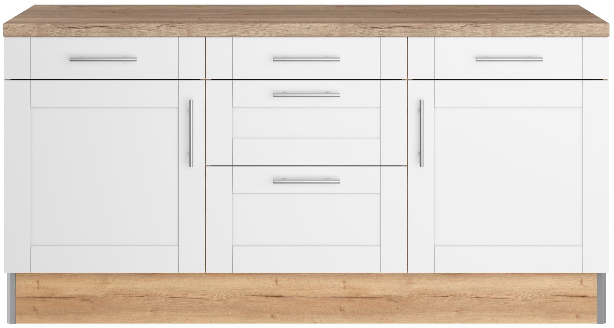 OPTIFIT Küche »Ahus«, 180 cm breit, ohne E-Geräte, Soft Close Funktion, MDF Fronten