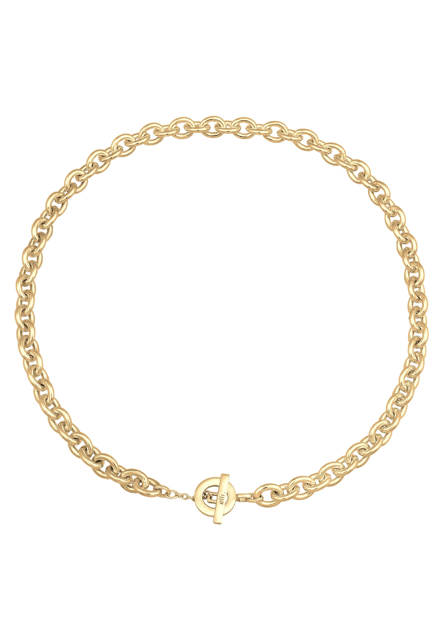 Elli Premium Kette ohne Anhänger »Ankerkette Grob Glieder Unisex 925 Silber rhodiniert«