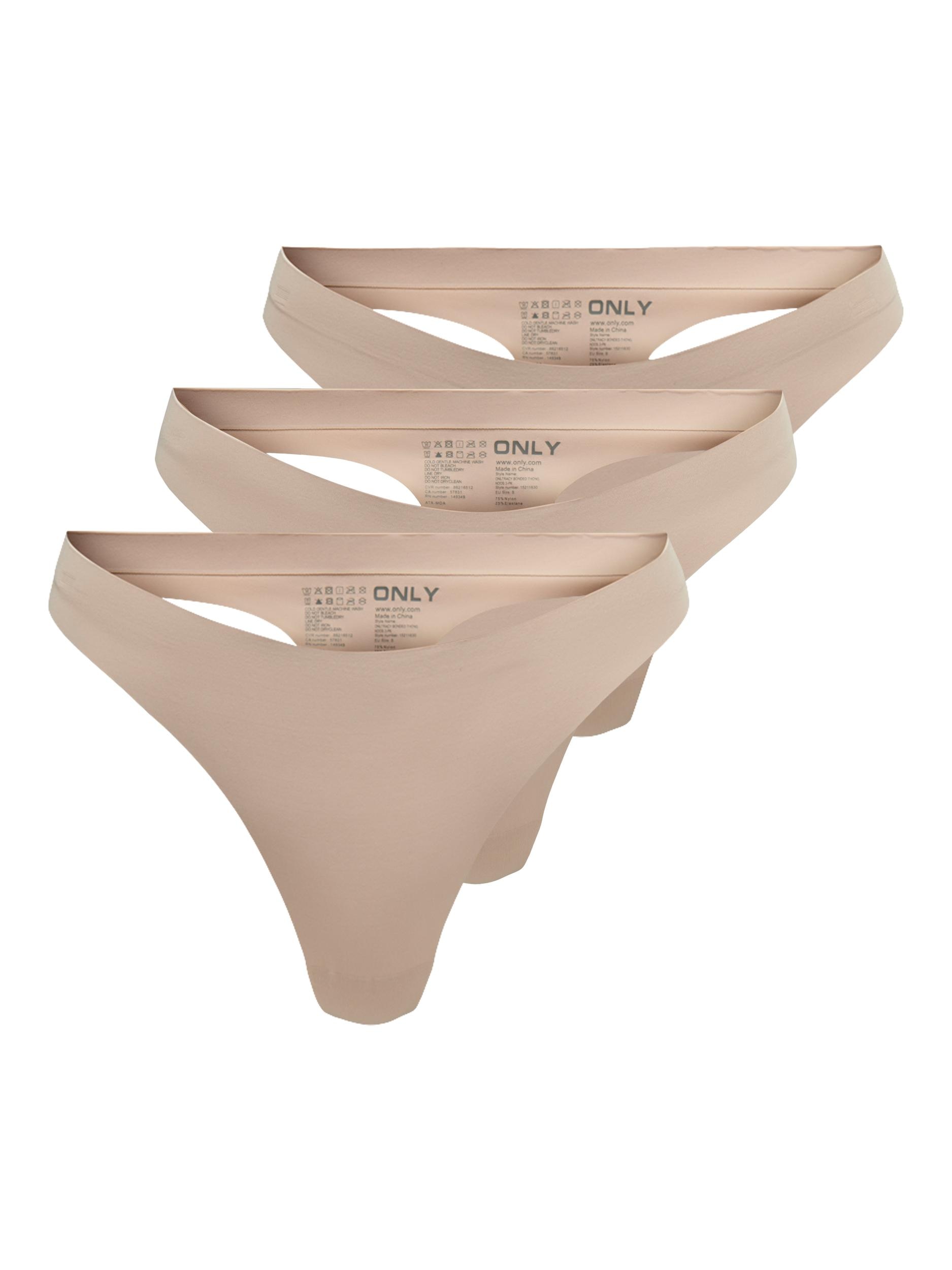 ONLY T-String "ONLTRACY BONDED THONG NOOS 3-PK" Packung, 3 Stk. günstig online kaufen
