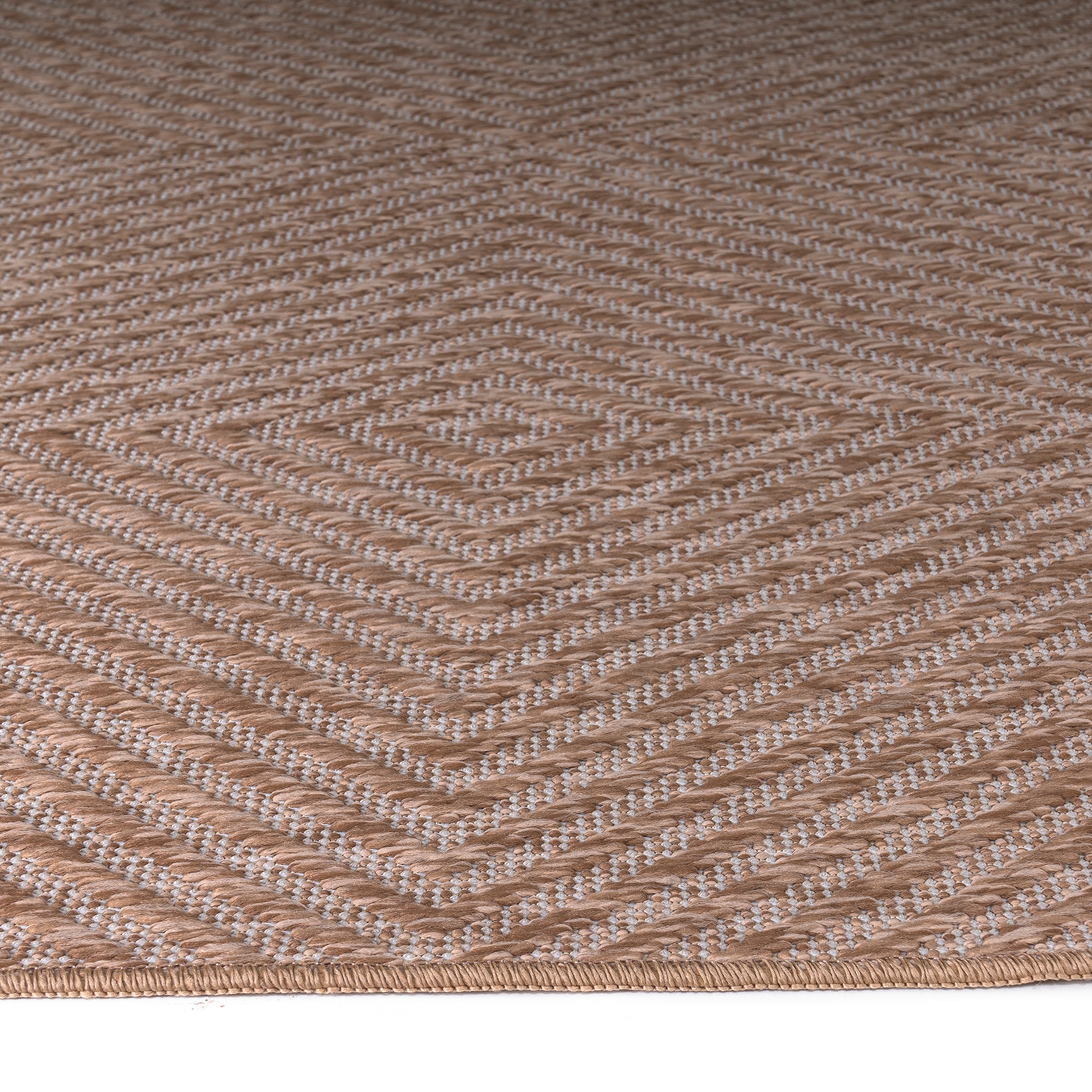 my home Teppich »Elsa, In- und Outdoor geeignet«, rechteckig, 3 mm Höhe, Sisal-Optik, Wetterfest & UV-beständig, Boho, Wohnzimmer, Camping