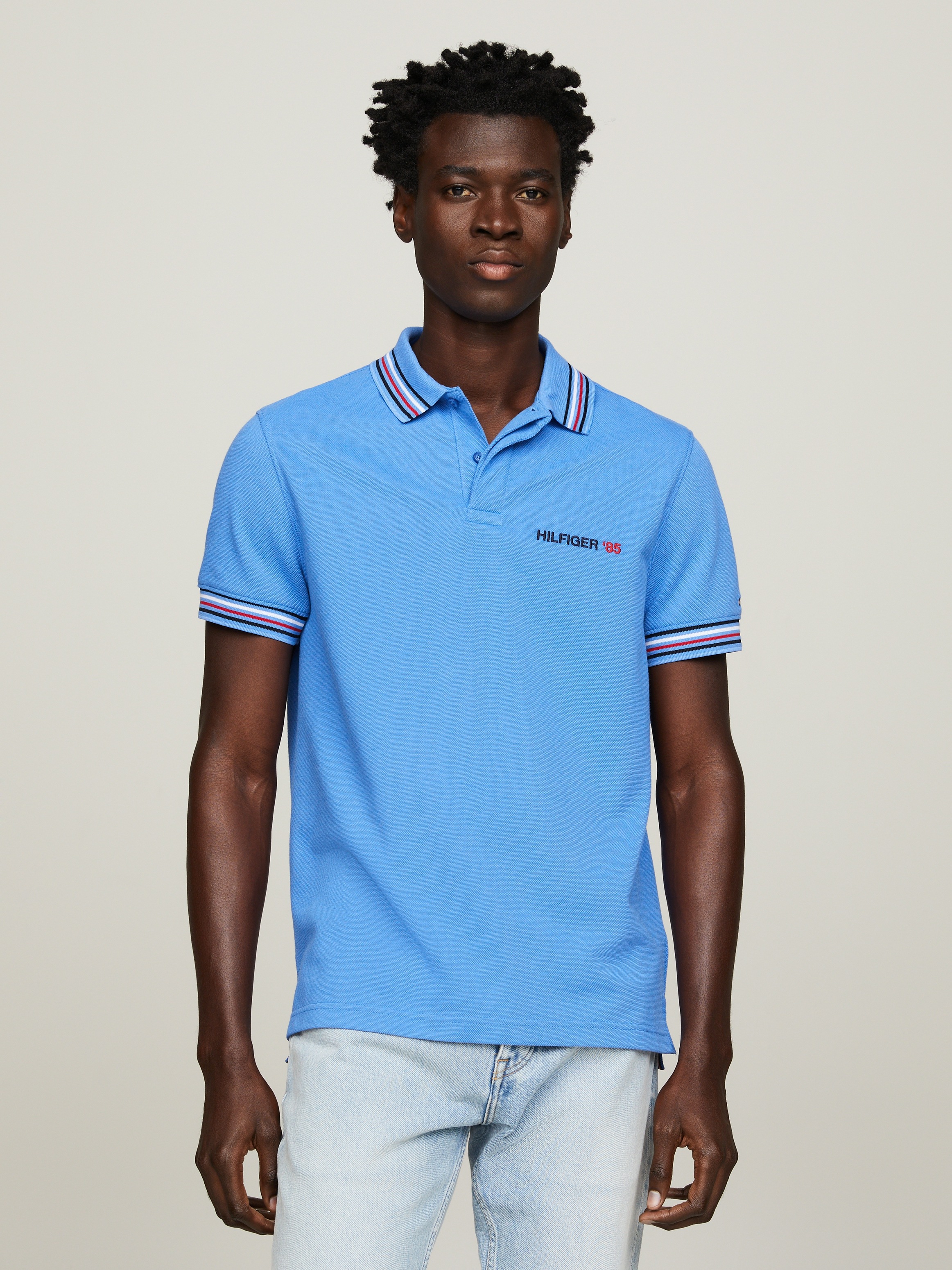 Tommy Hilfiger Poloshirt "CONTRAST GLOBAL STRIPE REG POLO", mit kontrastfar günstig online kaufen