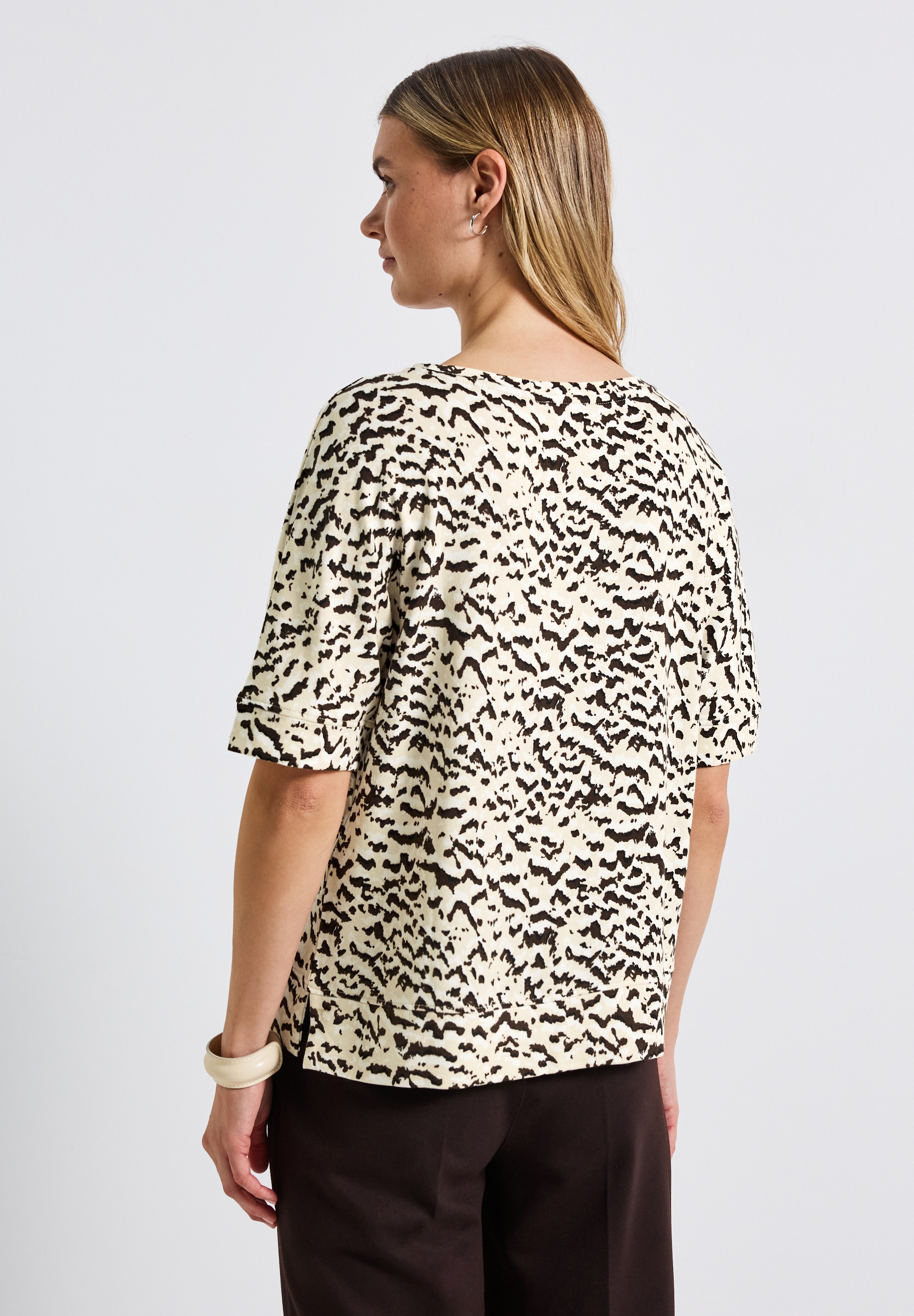 STREET ONE Rundhalsshirt, im soften Baumwoll-Mix