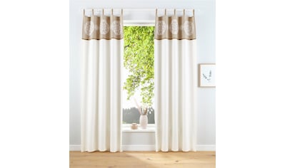 my home Vorhang »Xaver«, (1 St.), Karo-Design, inkl. Raffhalter, Bio  Baumwolle, Herz, Landhaus kaufen | BAUR