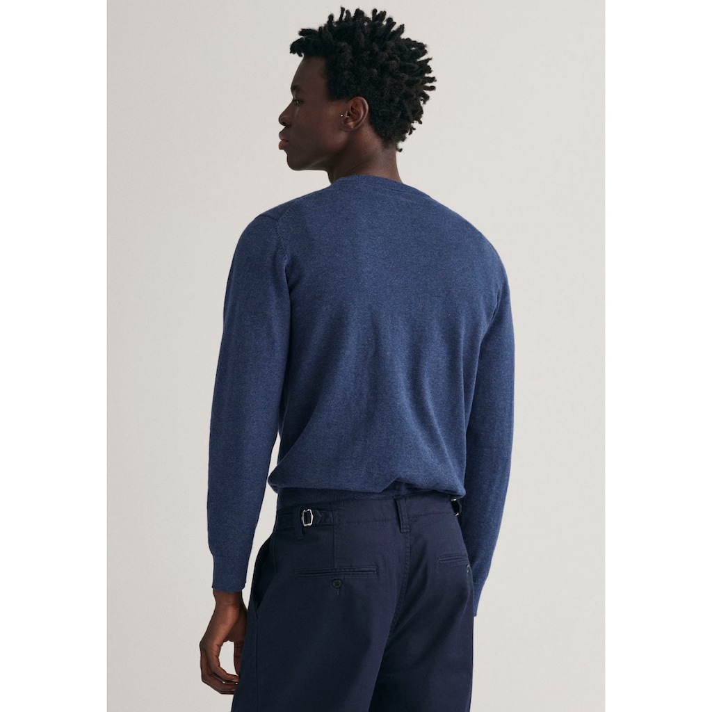 Gant Rundhalspullover »Classic Cotton C-Neck«