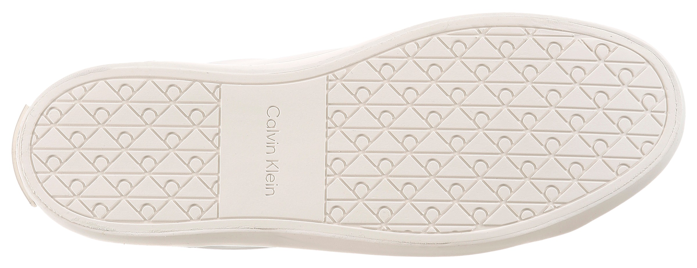Calvin Klein Vulc Lace Up Lth Mix Platform Sneaker White 2