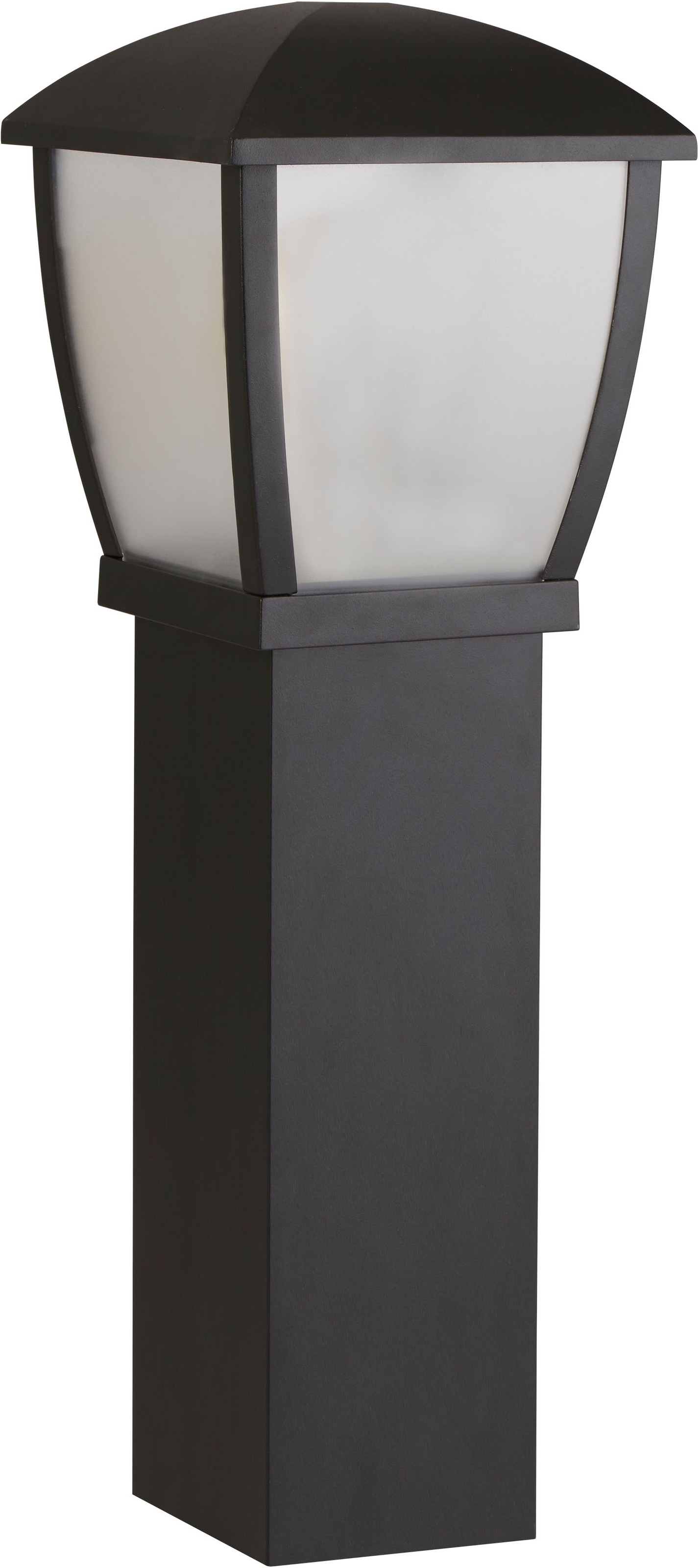 Searchlight Pollerleuchte »Seattle Post - Black Metal & Clear Frosted Polycarbonate« E27 1 Stk.