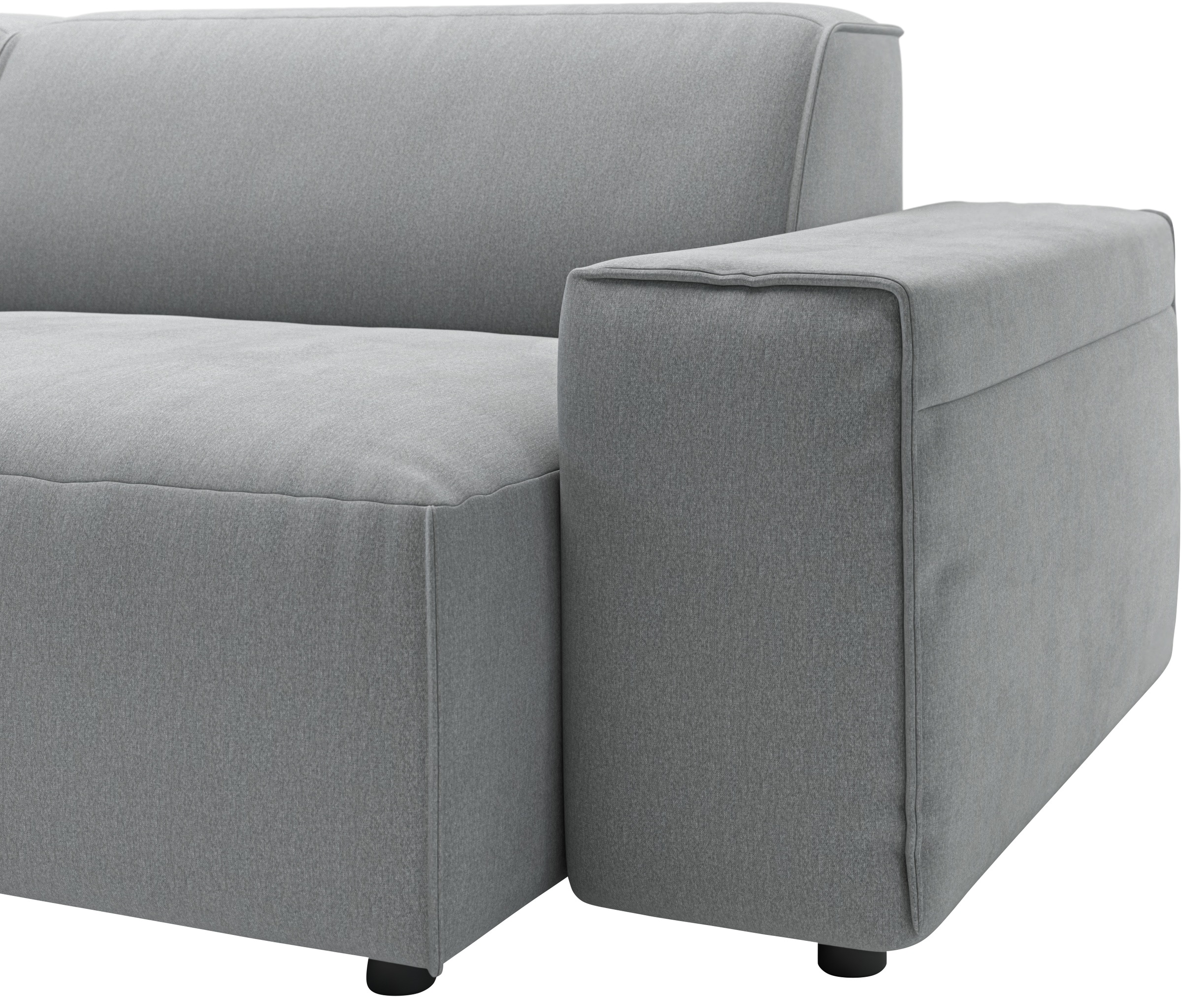 andas Ecksofa »Glimminge L-Form auch in Breitcord, Feincord + Easy care-Bezug,«, Breite 234, Zierkissen