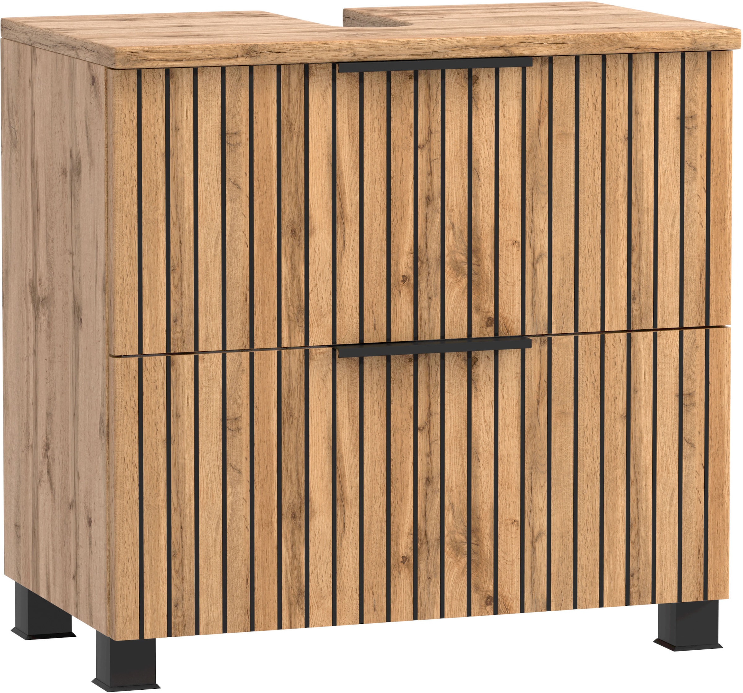 welltime Waschbeckenunterschrank, Welltime, Breite 60 cm, 1 Klappe, 1 Auszug, Softclose-Funktion