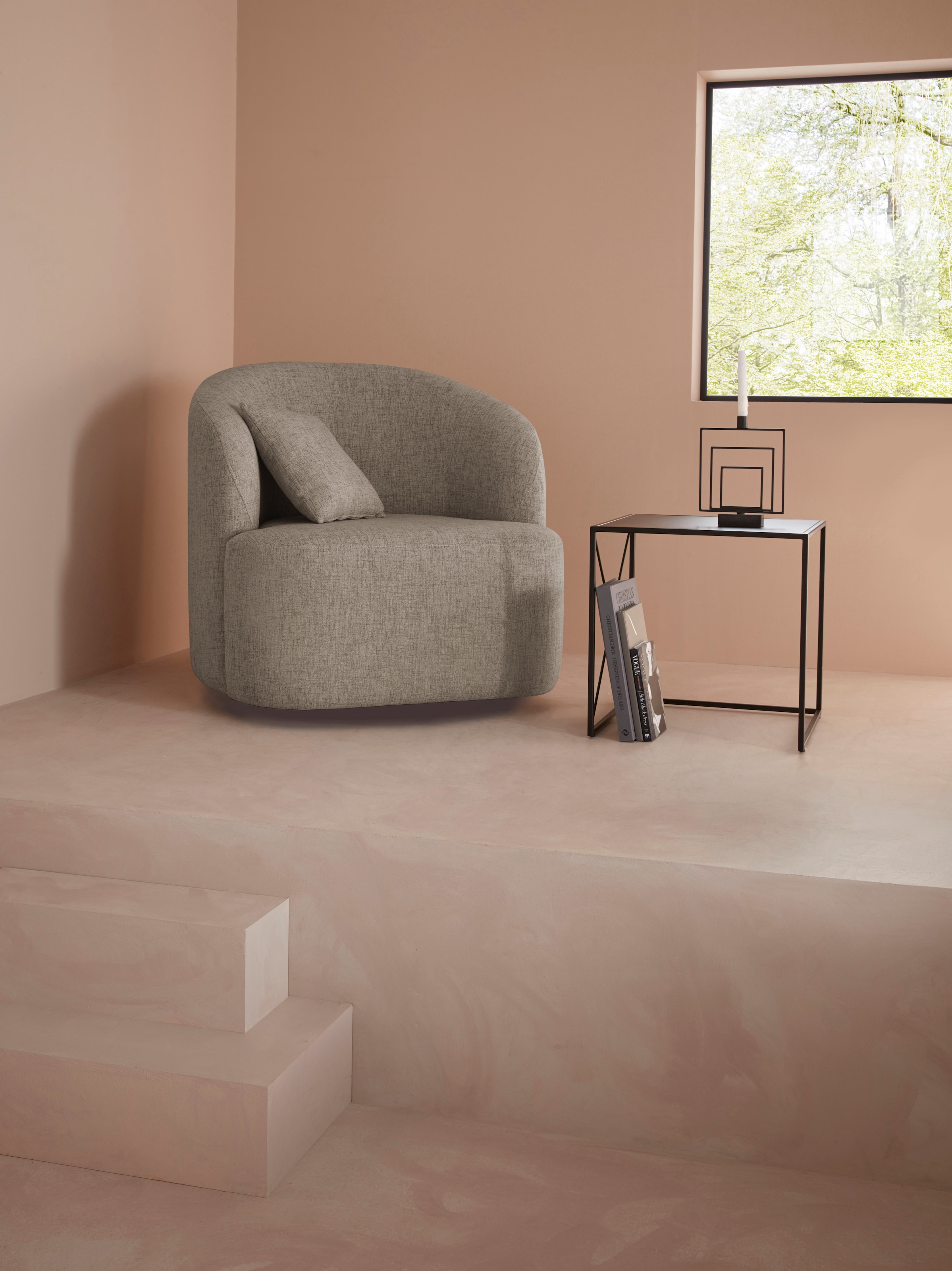 LeGer Home by Lena Gercke Drehsessel "Dilara Sessel" gerundete Rückenlehne günstig online kaufen