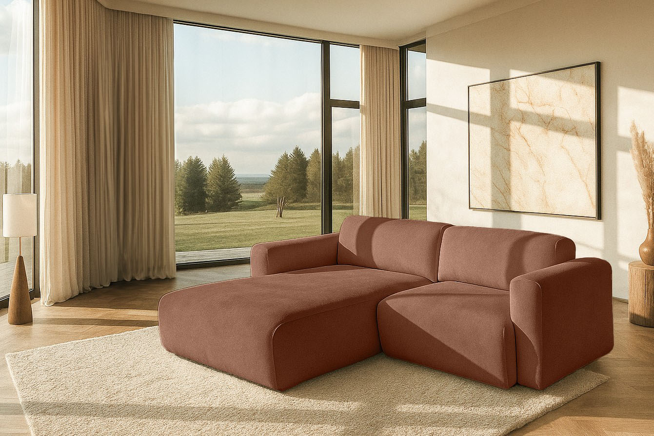 OTTO home Ecksofa "Myrland Kompaktsofa" Breite 230 cm, L-Form, Chenille, Easy Clean Stoff, mit Kaltschaum