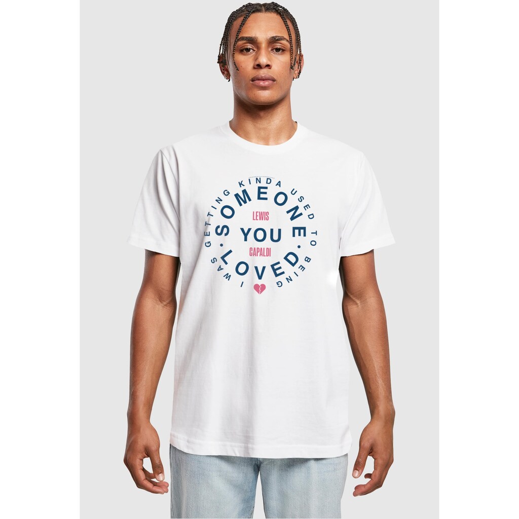 Merchcode T-Shirt »Merchcode Herren Lewis Capaldi - SYLL T-Shirt«, (1 tlg.)