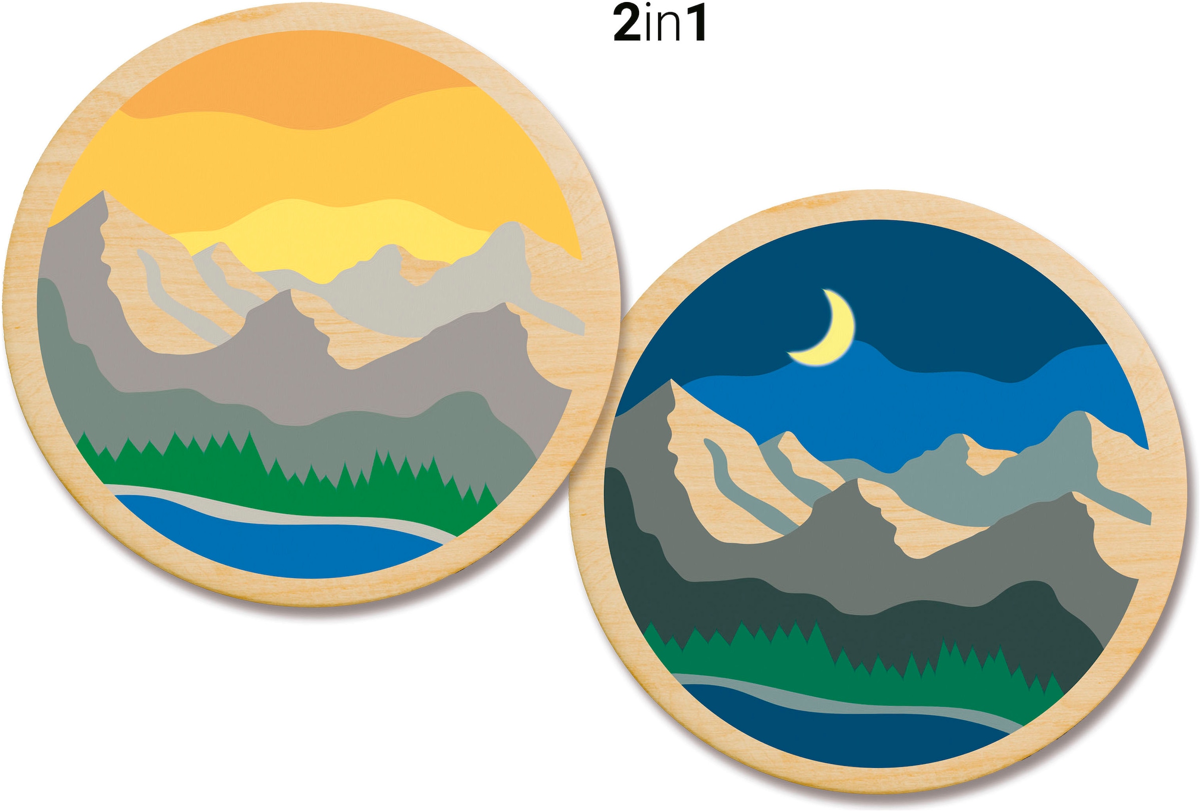 Ravensburger Malen nach Zahlen »CreArt, Wooden, Mountains«, Made in Europe