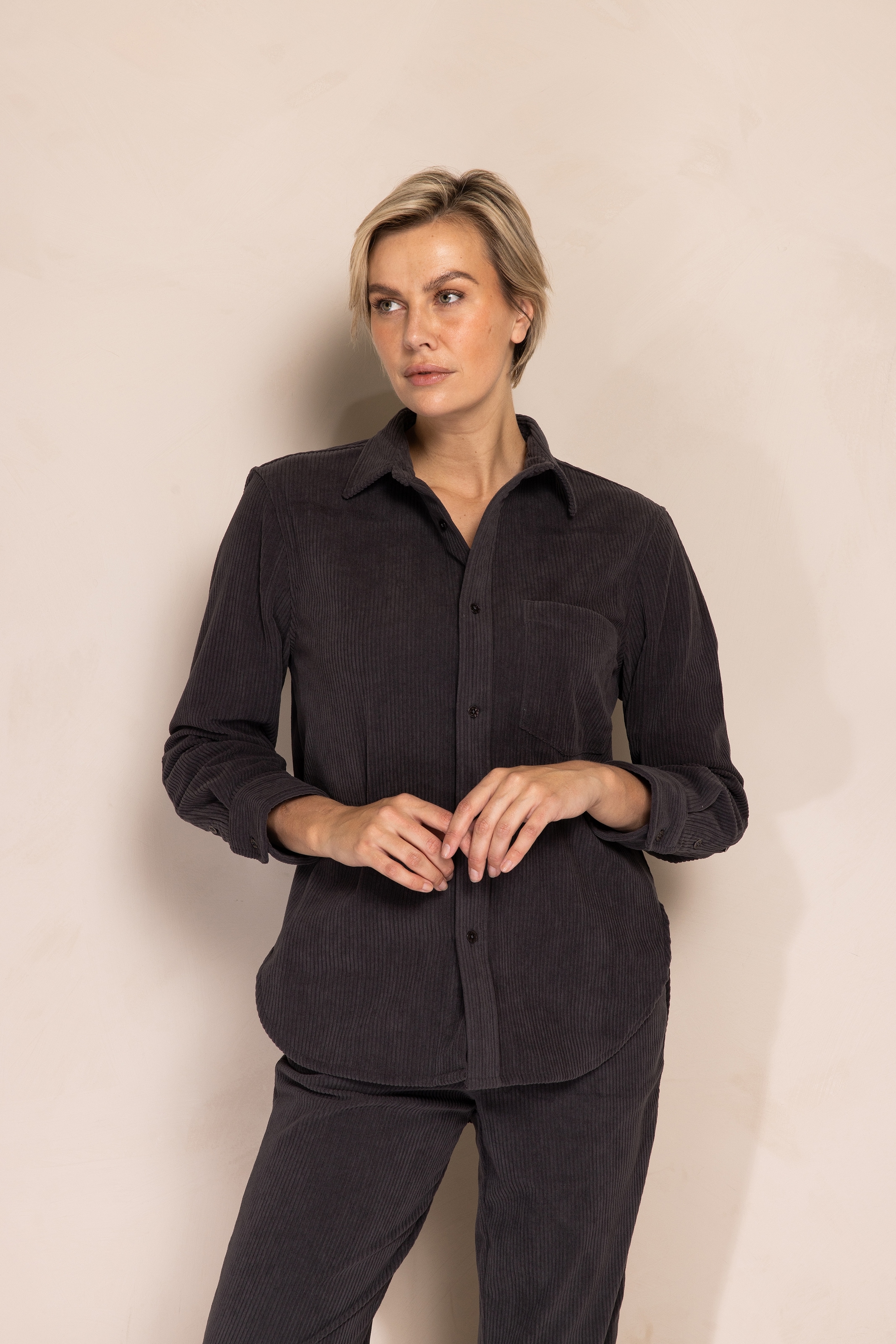 Zhrill Hemdbluse "ZHTJURA", mit feiner Cordstruktur, lockerer, gerader Schn günstig online kaufen