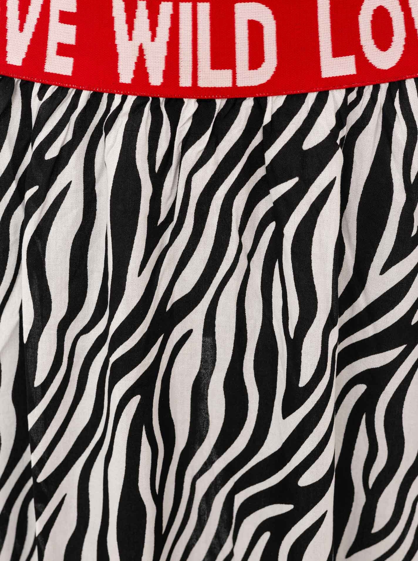 Zwillingsherz Maxirock »"Classic Zebra"« Zebramuster, Gummizug mit Schrift, leichtes Material, knöchellang
