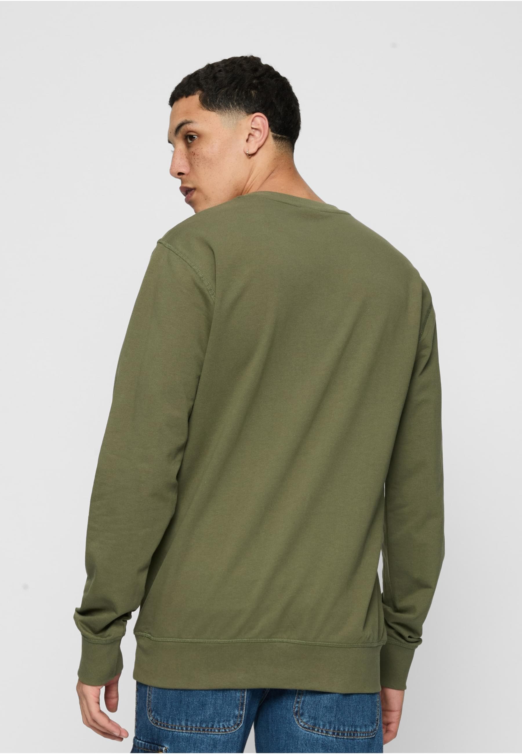 MisterTee Rundhalspullover »MisterTee Herren Pray Crewneck«, (1 tlg.)