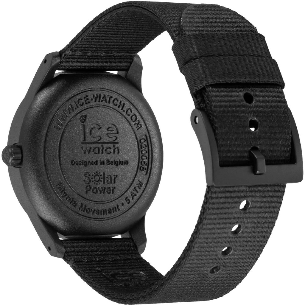 ice-watch Solaruhr »ICE solar power Black tide M, 020058«