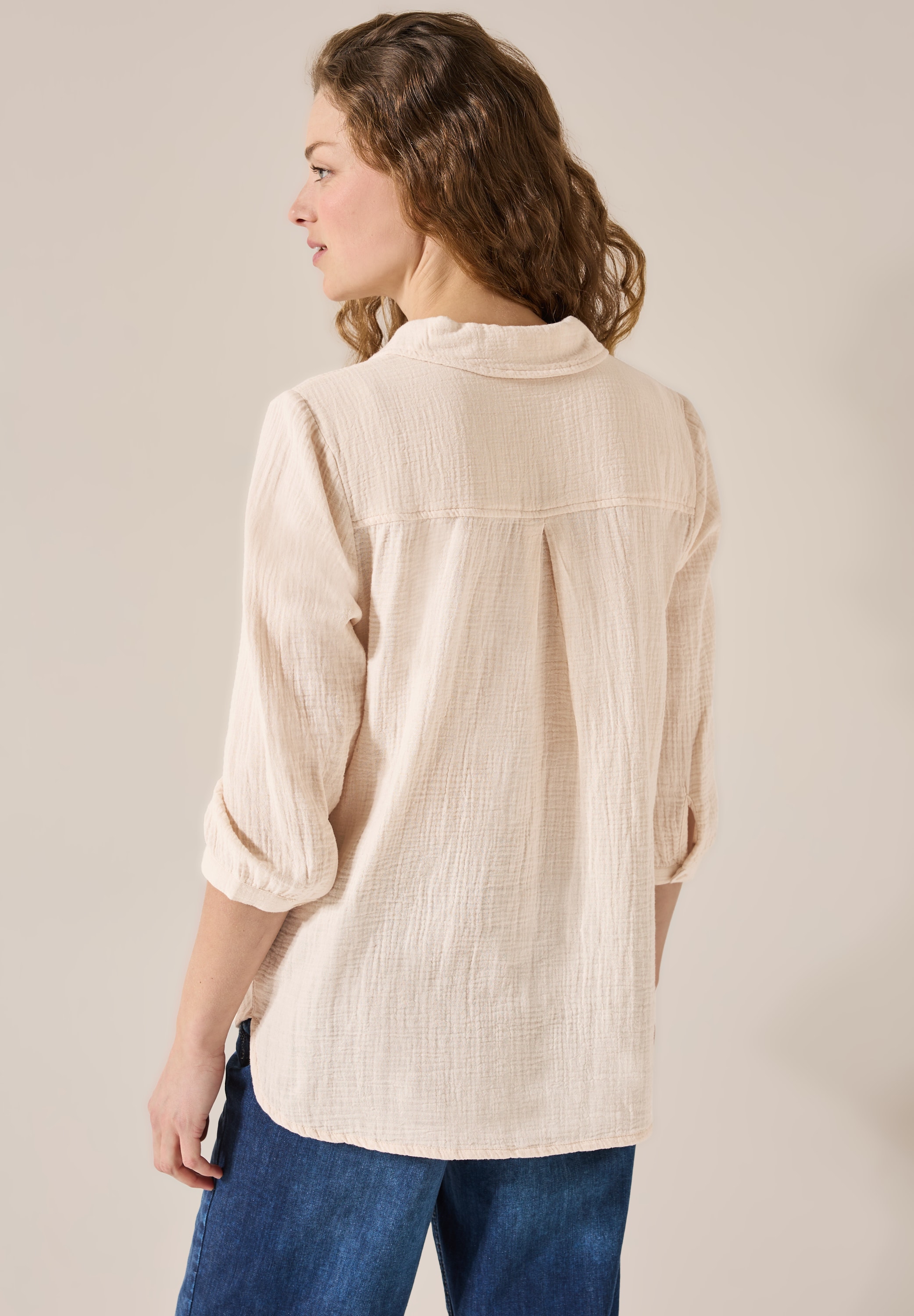 Cecil Klassische Bluse, mit 3/4 Ärmeln