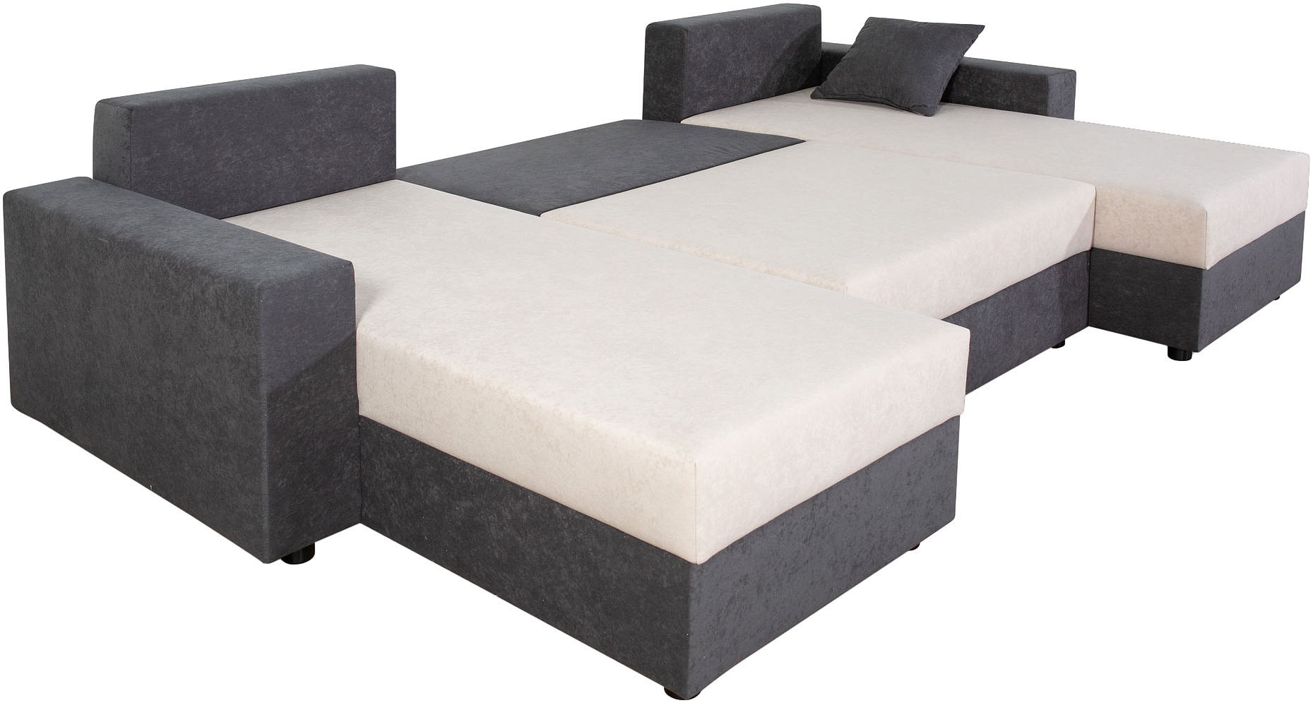 COLLECTION AB Wohnlandschaft »Pico U-Form«, Wohnlandschaft,2 X Ottomane,Polyätherschaum Polsterung
