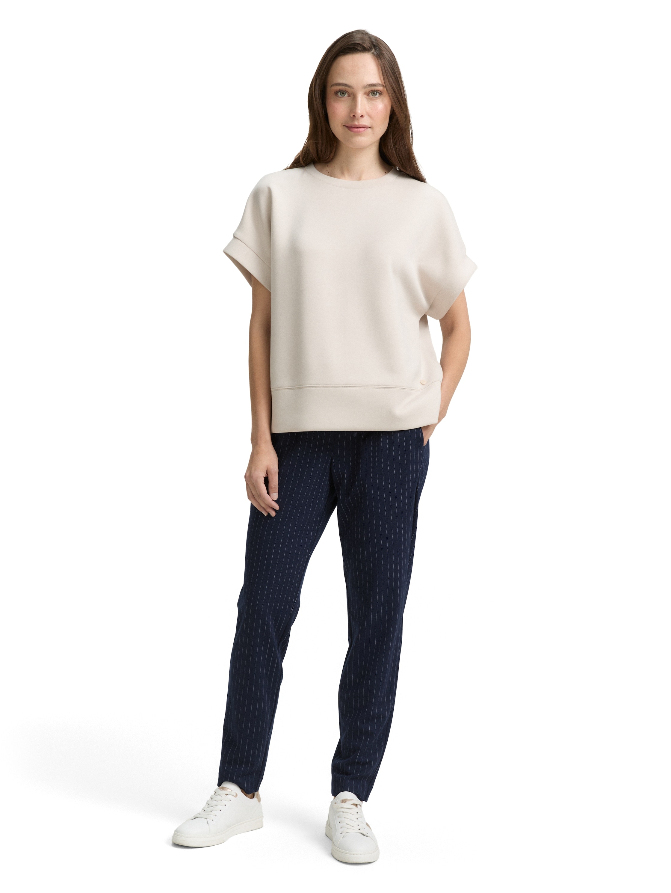 TOM TAILOR Stoffhose, mit Nadelstreifen