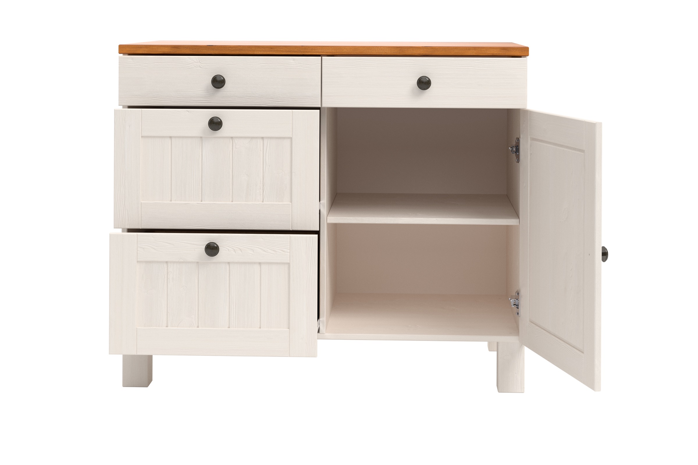 Home affaire Unterschrank »Alby2«, Mit Metallgriffen, Breite 100 cm