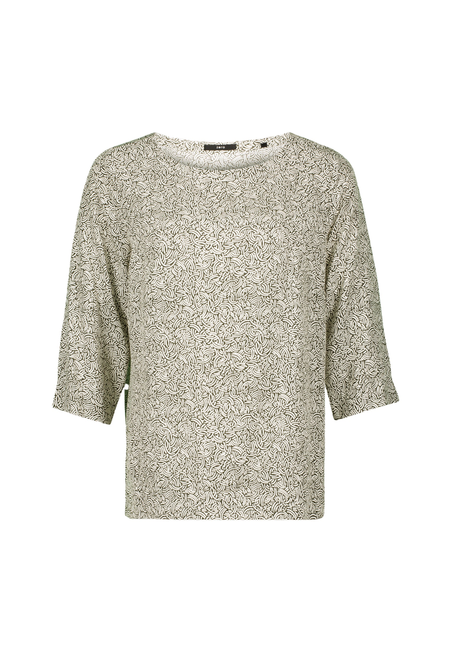 Zero Klassische Bluse "zero Damen Bluse mit Dreiviertelarm" günstig online kaufen