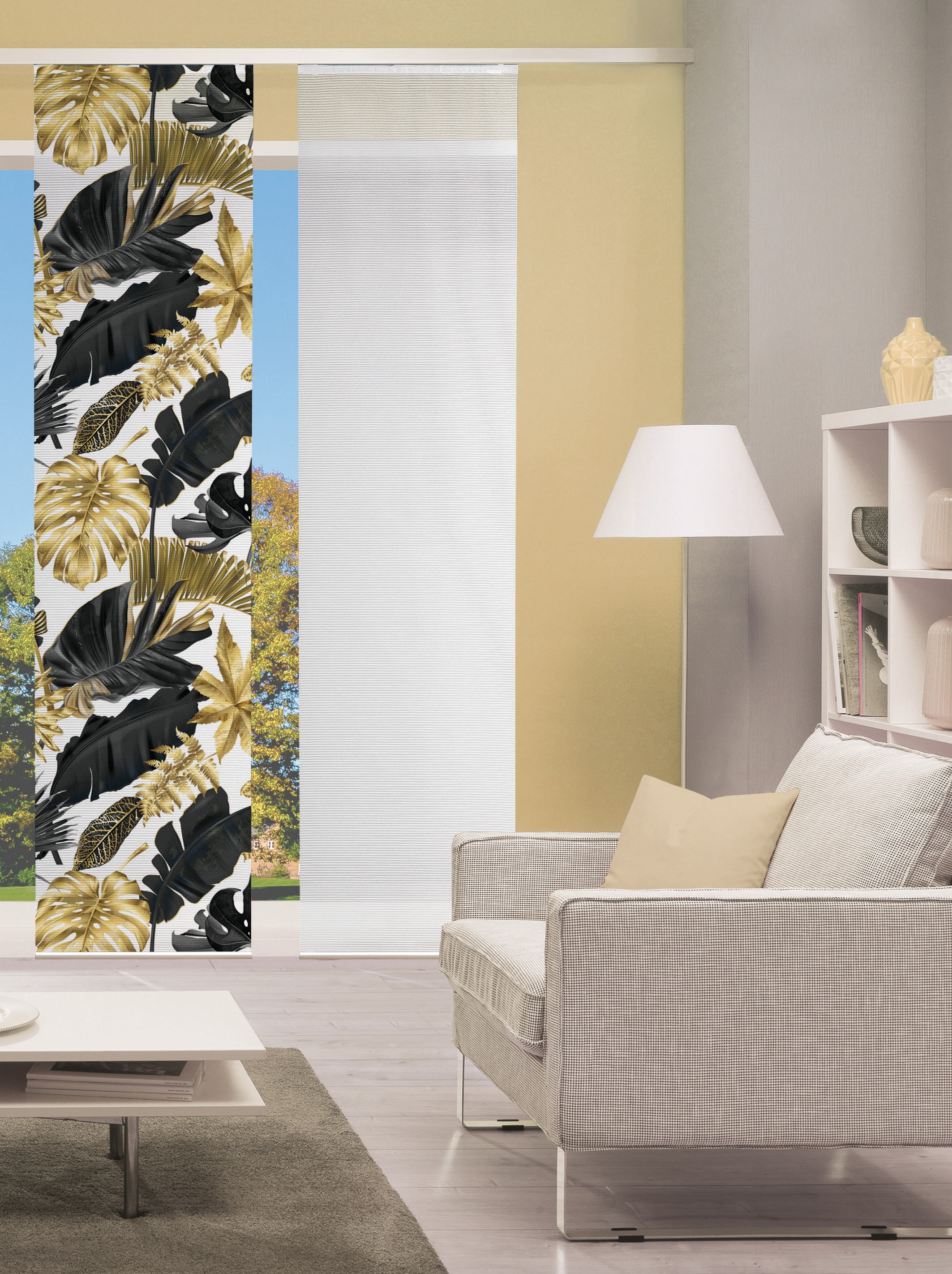 Vision S Schiebegardine "SCHIEBEVORHANG DIGITALDRUCK BAMBUS-OPTIK LETHI" Pa günstig online kaufen