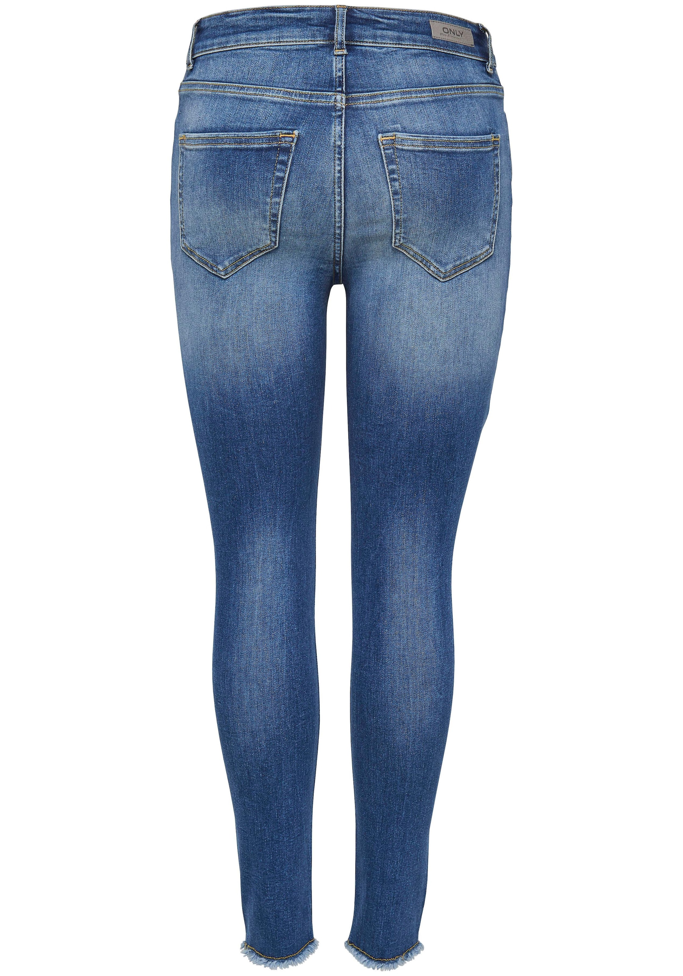 ONLY Ankle-Jeans »BLUSH«, ausgefranste Säume