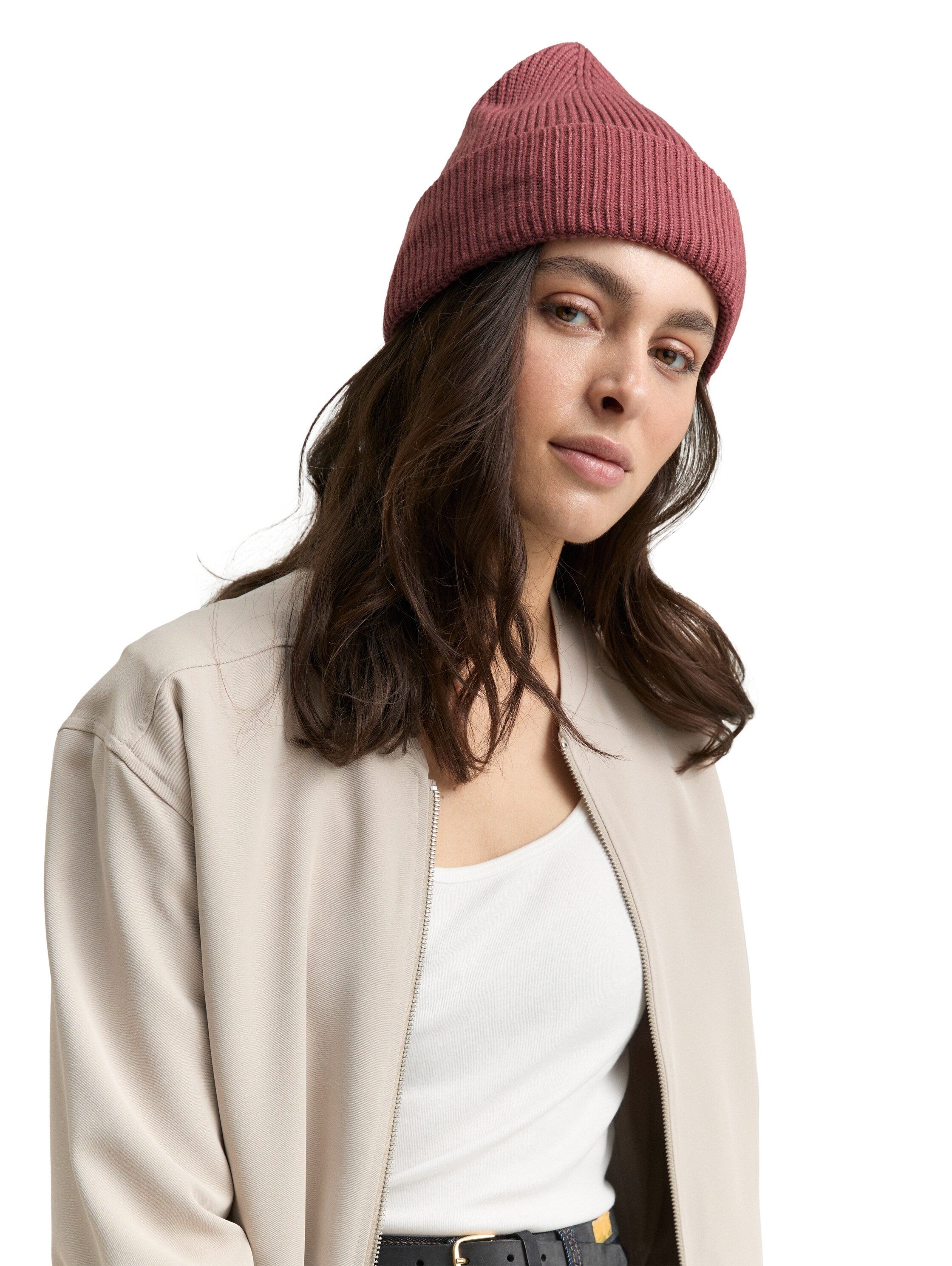 TOM TAILOR Beanie mit Rippstruktur günstig online kaufen