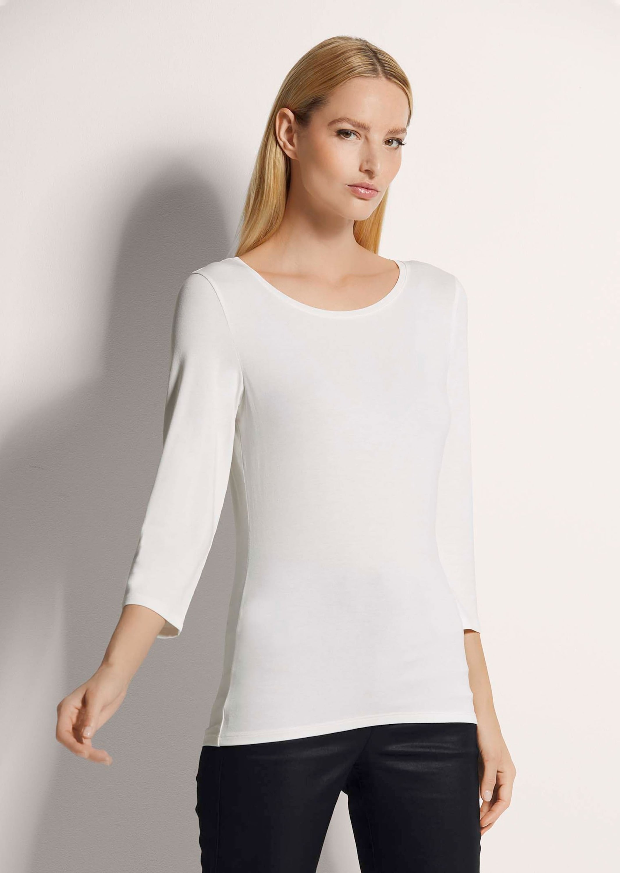 MADELEINE 3/4-Arm-Shirt »Shirt Shirt mit U-Boot-Ausschnitt«