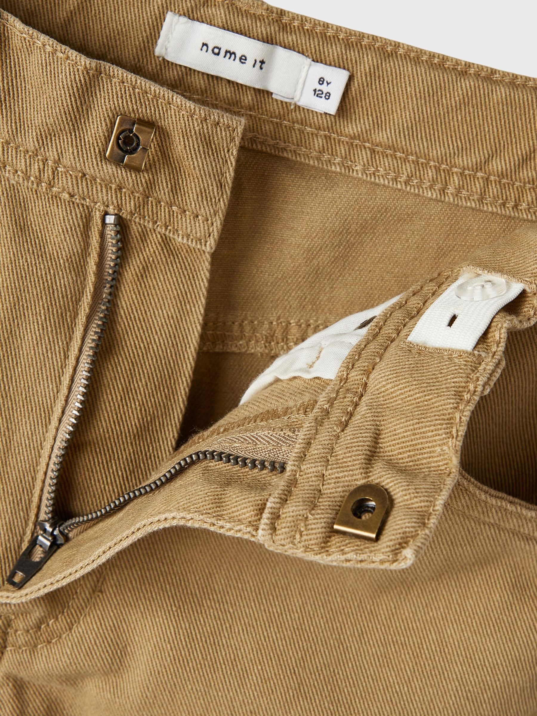 Name It 5-Pocket-Hose »NKFROSE für Mädchen mit weitem Bein und Stretch«, unifarben, casual, loose fit, Baumwollmischung, Denim