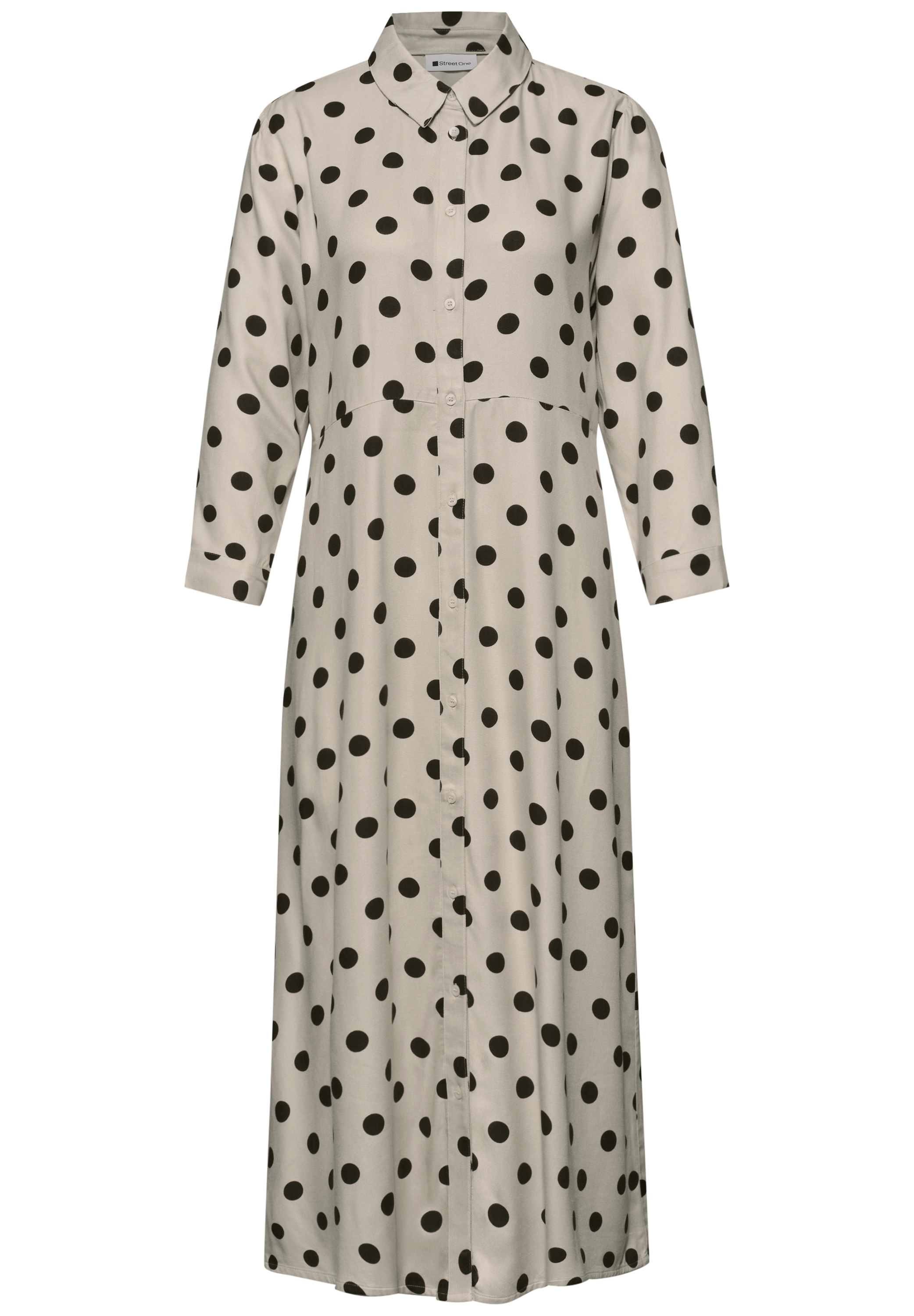 STREET ONE Blusenkleid Ohne Taschen mit Punktemuster
