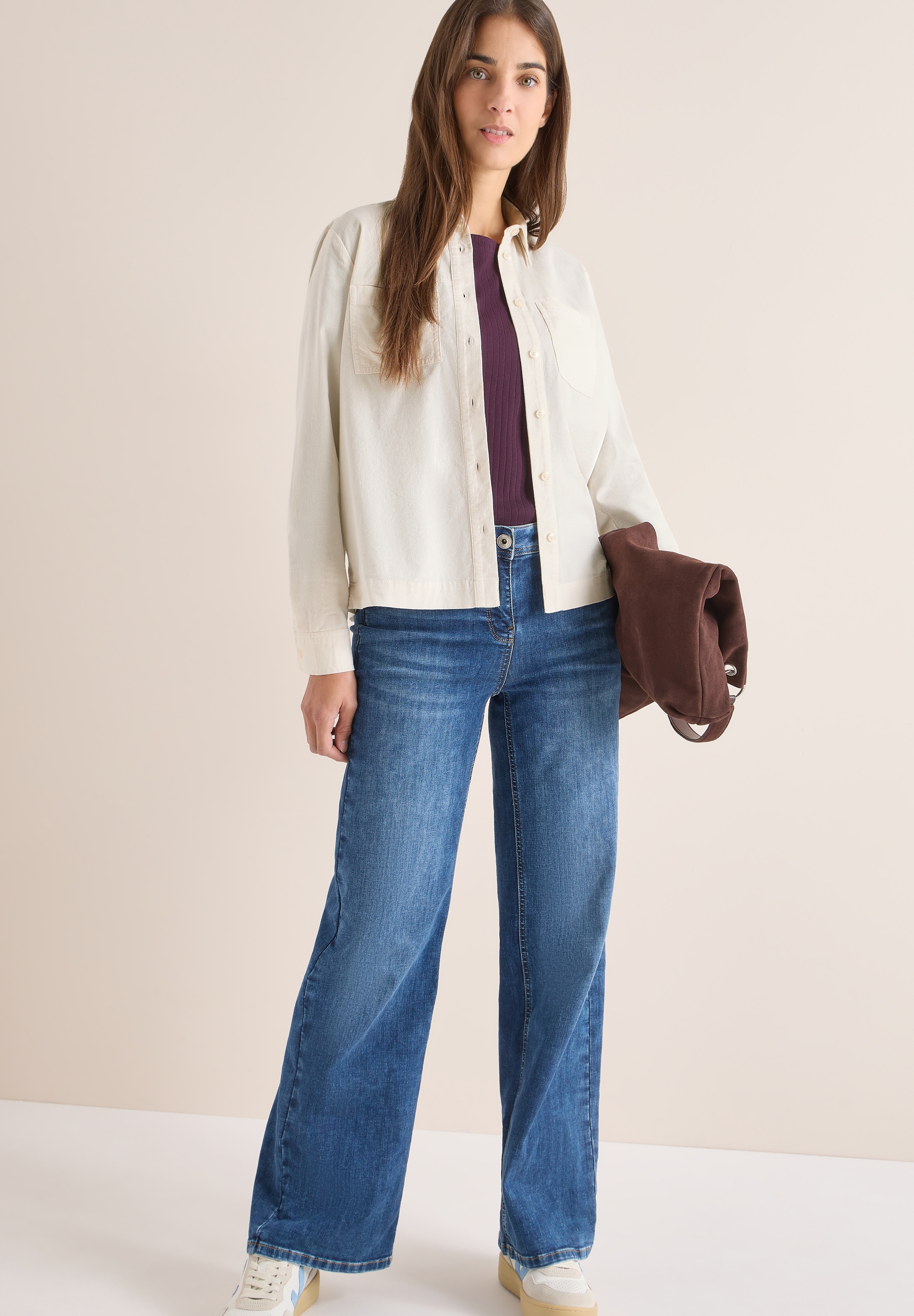 Cecil Hemdbluse aus softem Feincord