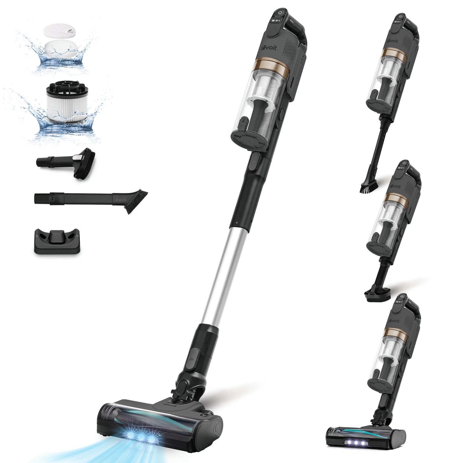 Levoit Akku-Bodenstaubsauger "LVAC-200" 99,9% Filtration, Anti-Tangle, bis günstig online kaufen