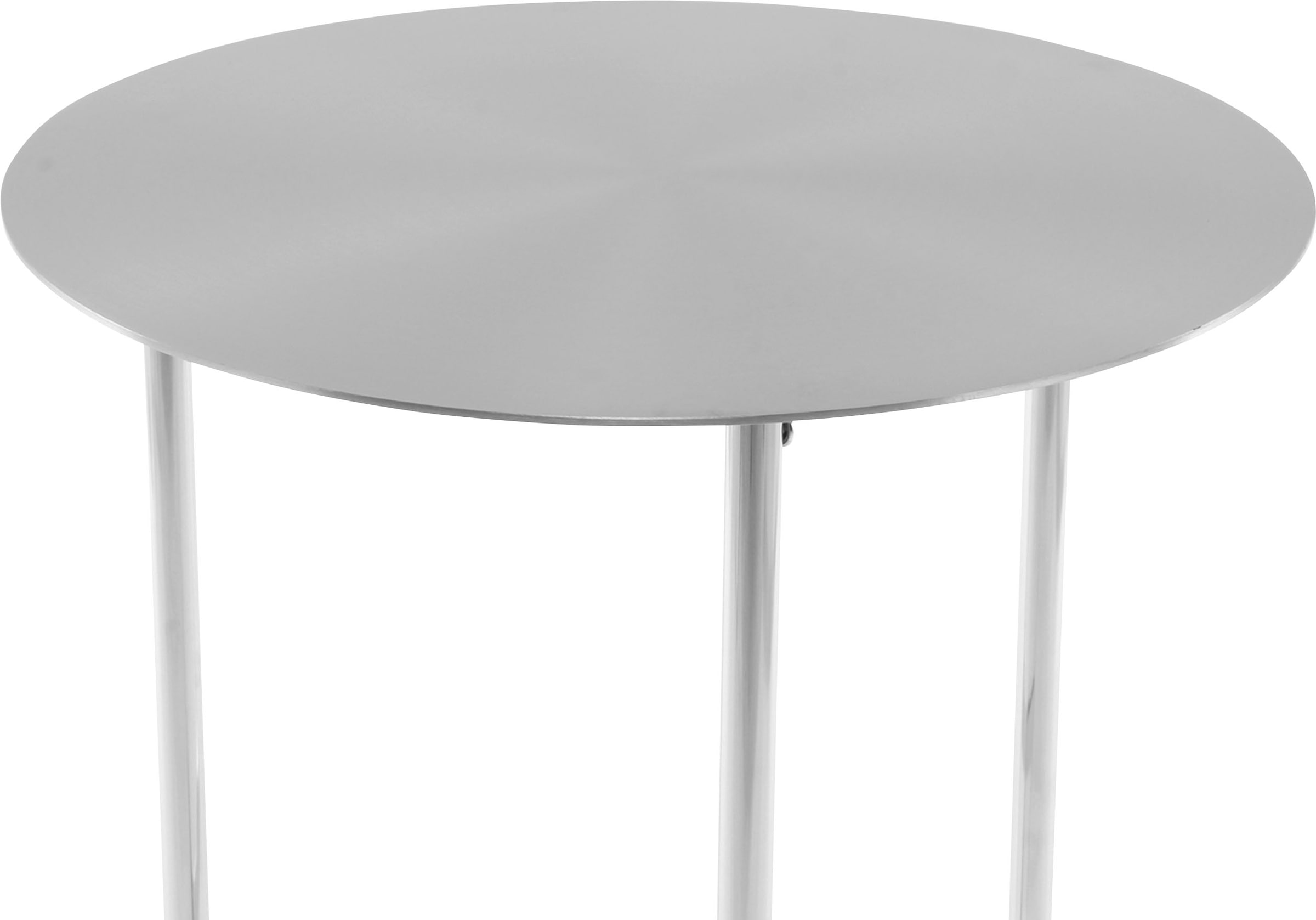 Kayoom Beistelltisch »Pema, Minimalistisches Design, Passt zu jedem Einrichtungsstil«, (1 St.), minimalistisches Gestelldesign aus Edelstahl, runde Ablagefläche