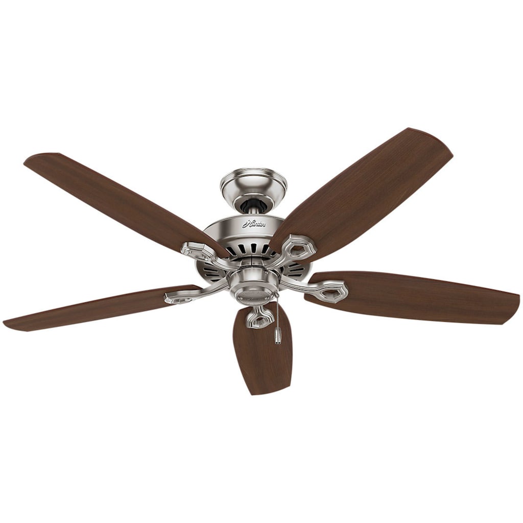 Hunter Deckenventilator »Builder Deluxe, 132cm Gebürstetes Nickel«